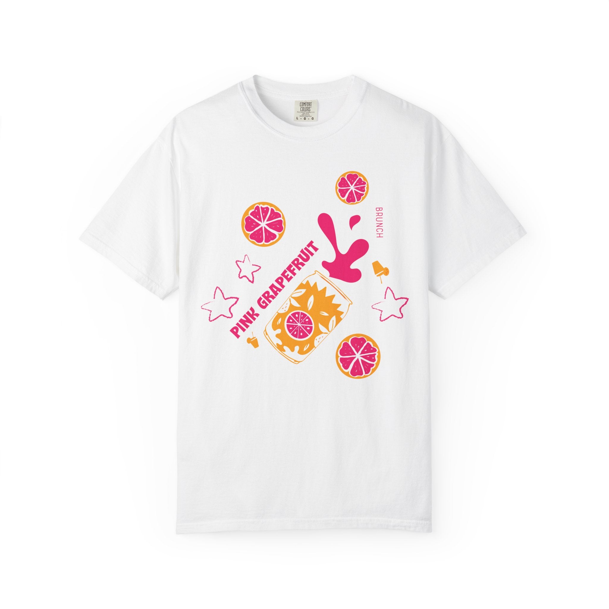 Pink Grapefruit Brunch T-Shirt — Citrus Splash Graphic Tee