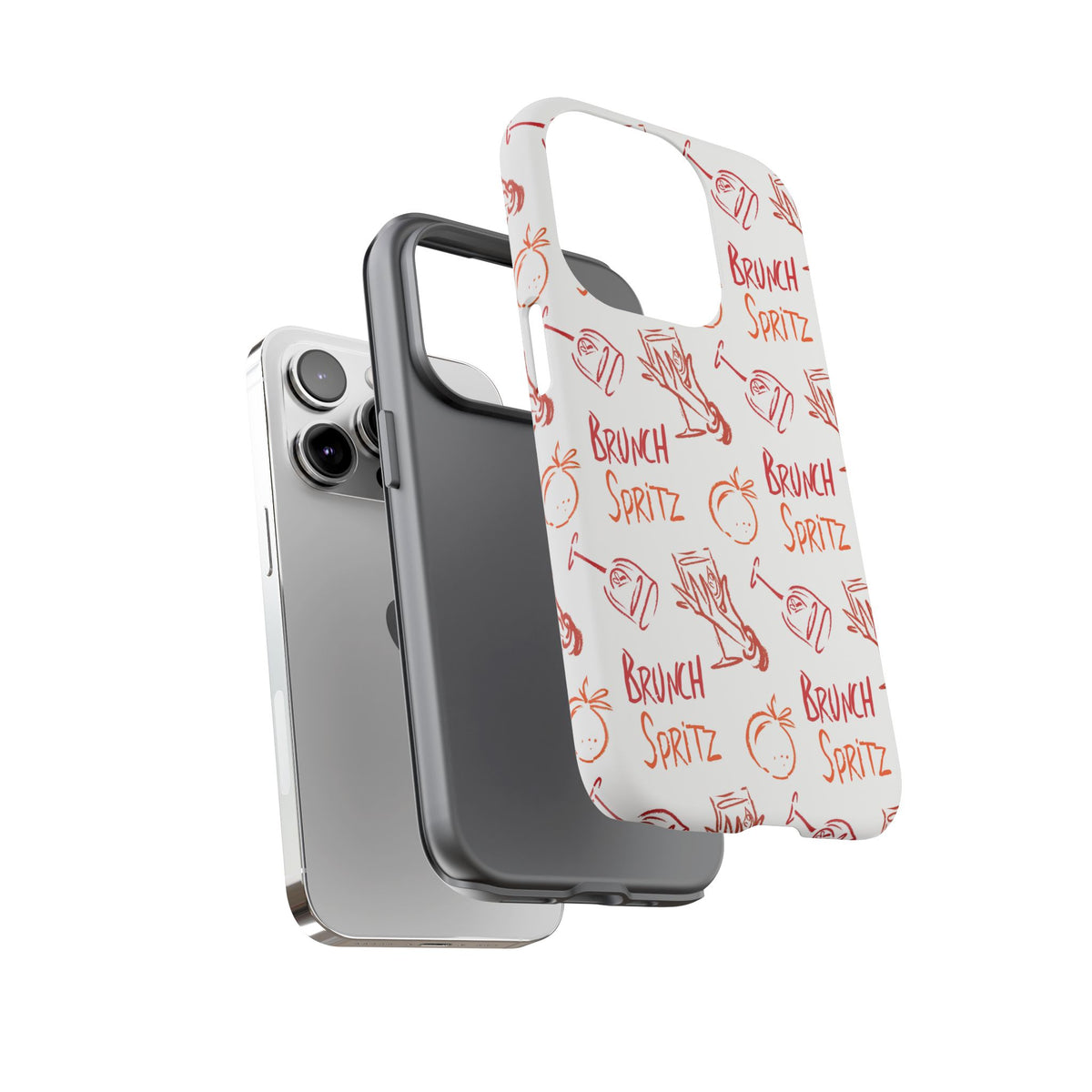 Brunch Spritz Phone Case — Red & Orange Aperol Inspired Design