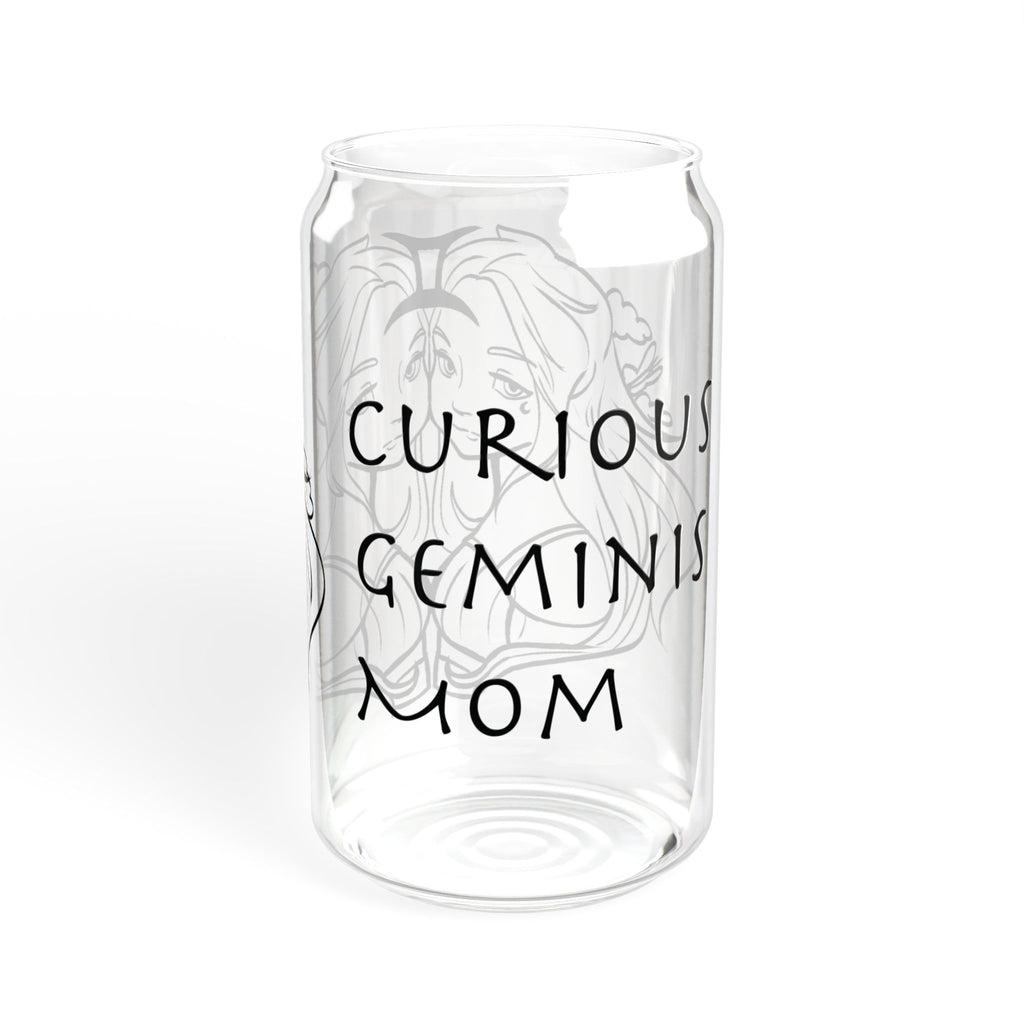Gemini Mom Gift – 16oz Zodiac Sipper Glass for Mom | Astrology Glass Cup