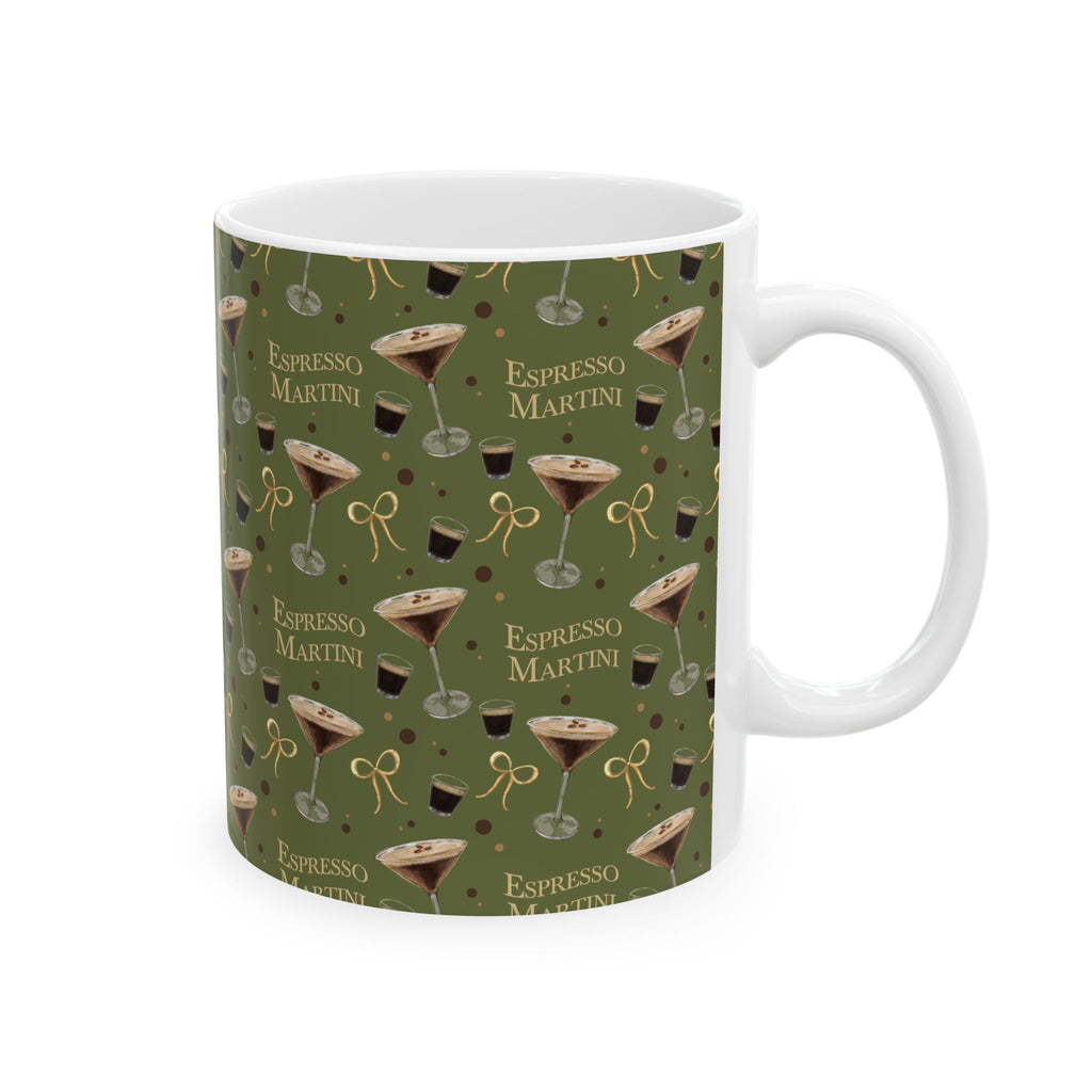 Espresso Martini 11oz Mug — Olive Green Espresso Collection Inspired Design