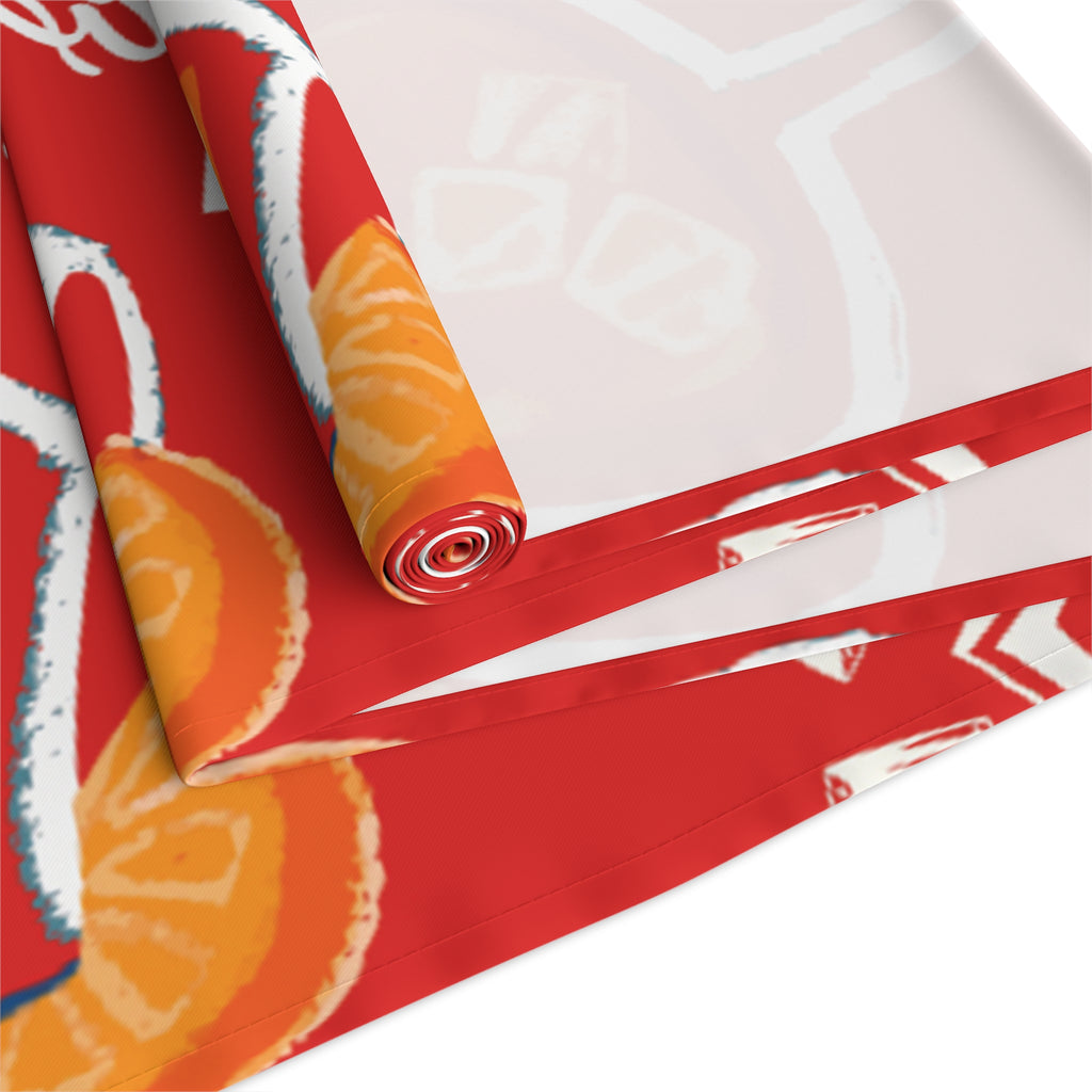 Aperol Spritz Table Runner — Aperol Red Collection Inspired Design