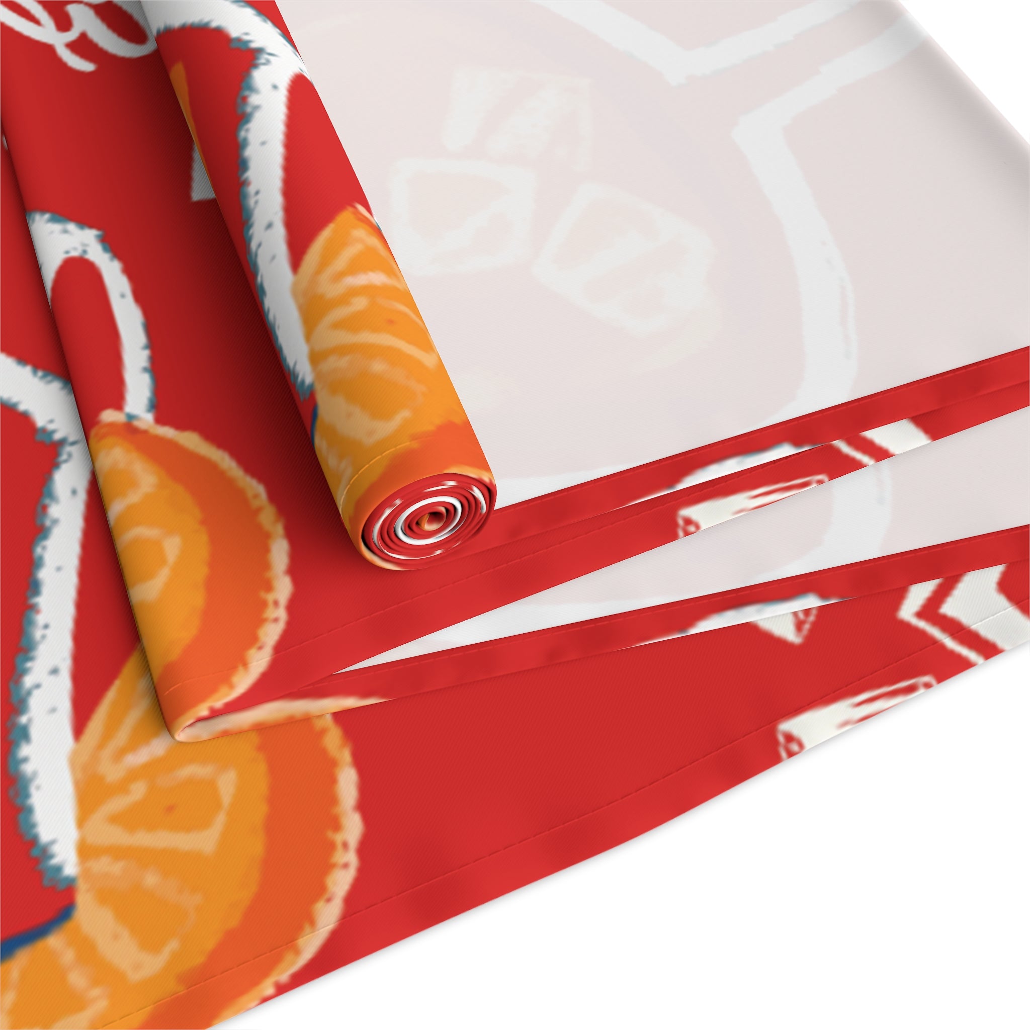 Aperol Spritz Table Runner — Aperol Red Collection Inspired Design