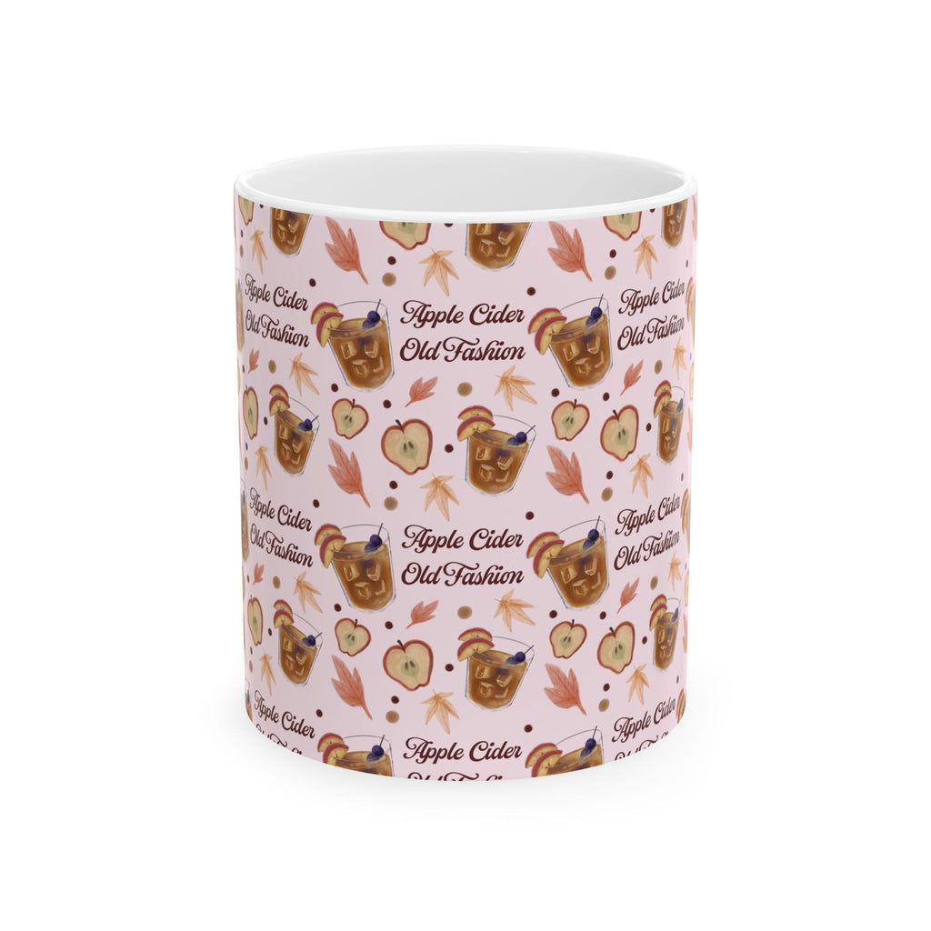 Apple Cider Old Fashioned 11oz Coffee Mug — Light Pink Apple Cider Collection Inspired Design