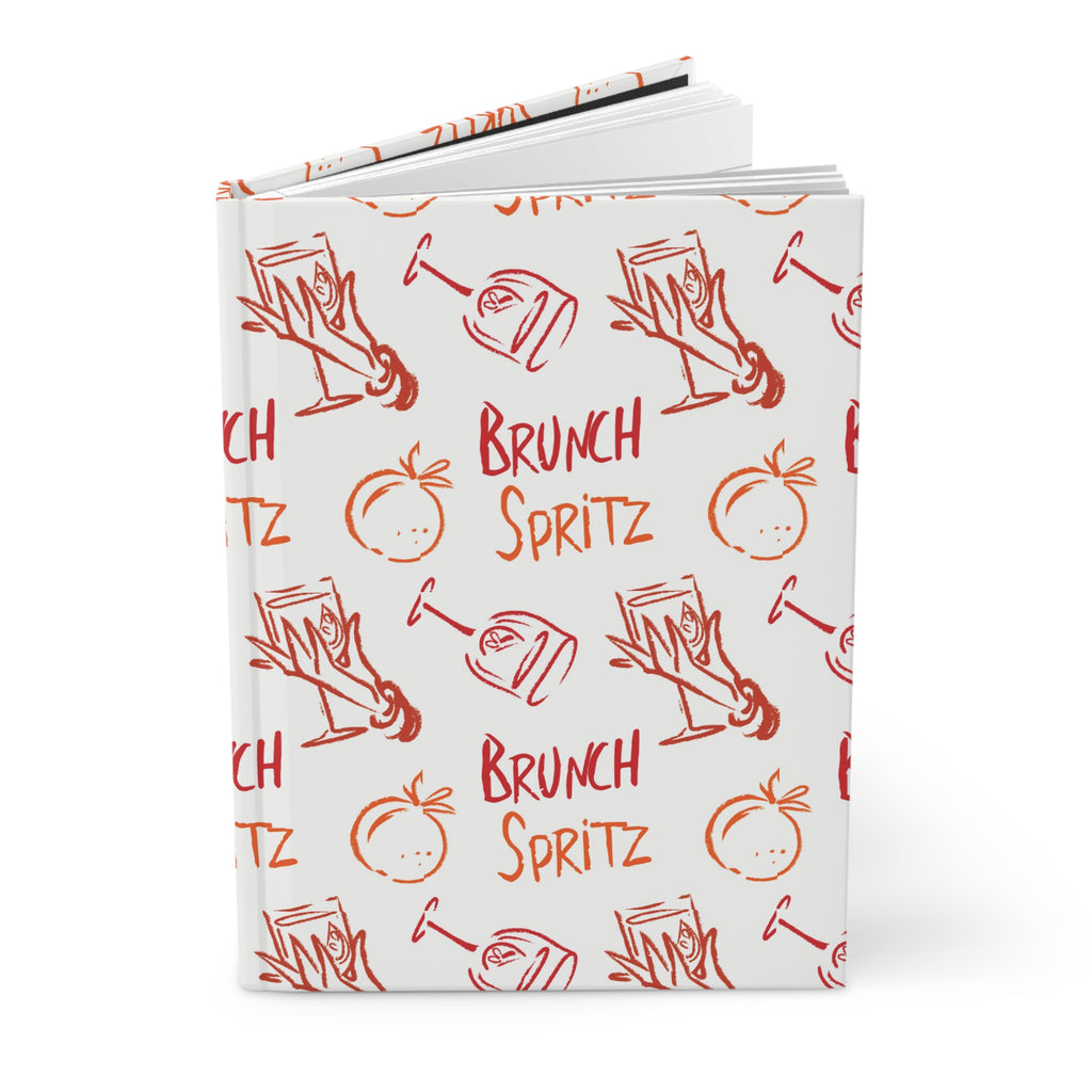 Brunch Spritz Hardcover Journal — White Brunch Collection Inspired Design