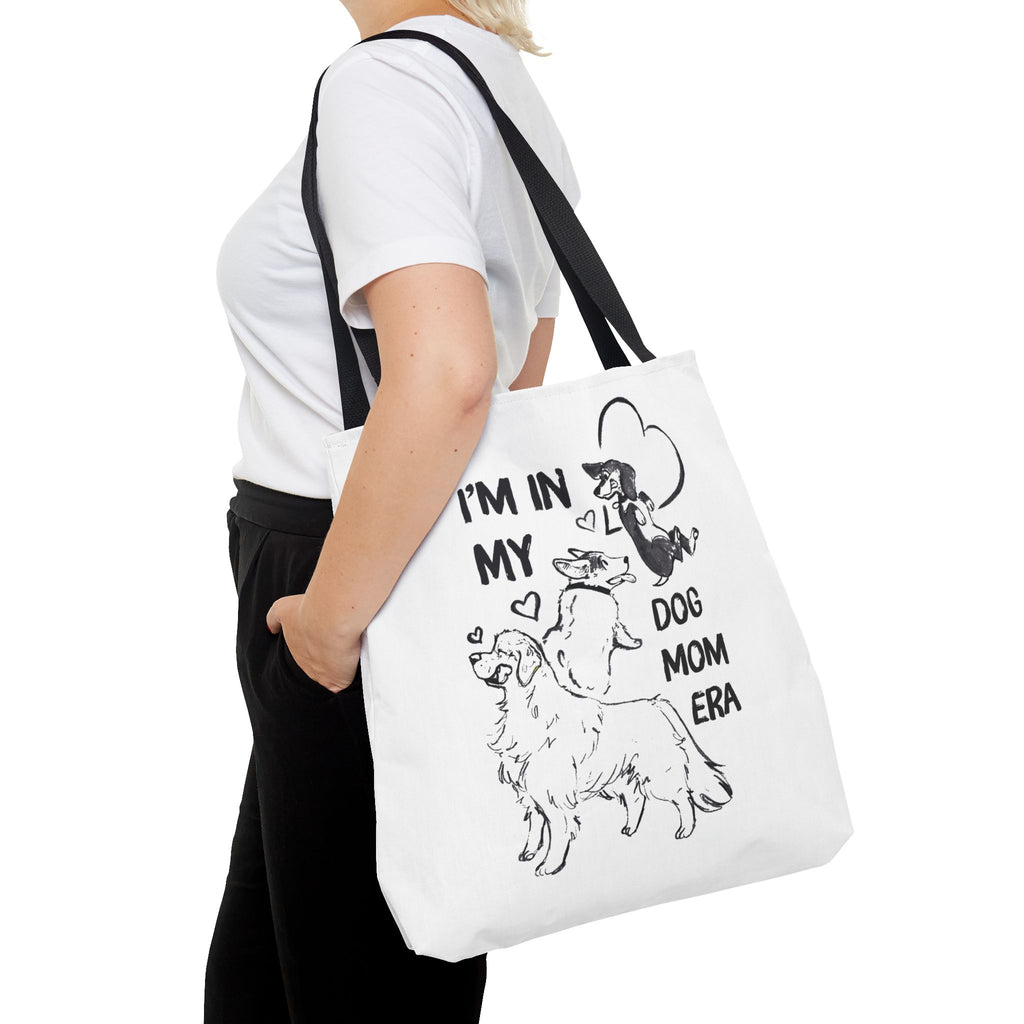 Dog Mom Era Tote Bag – Cute Puppy Tote for Dog Mom | Dog Lover Gift