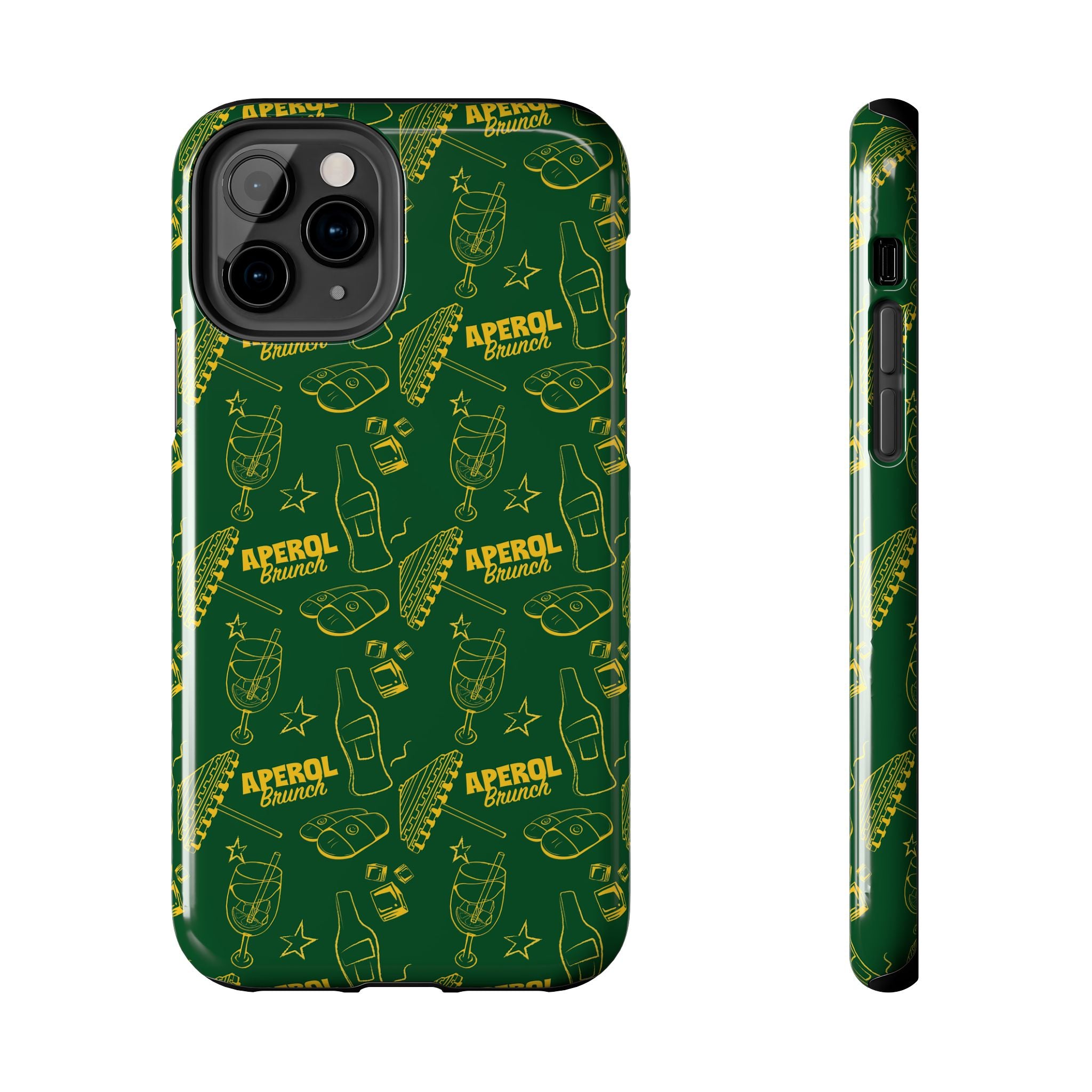 Aperol Brunch Tough Phone Case — Green Aperol Inspired Cover