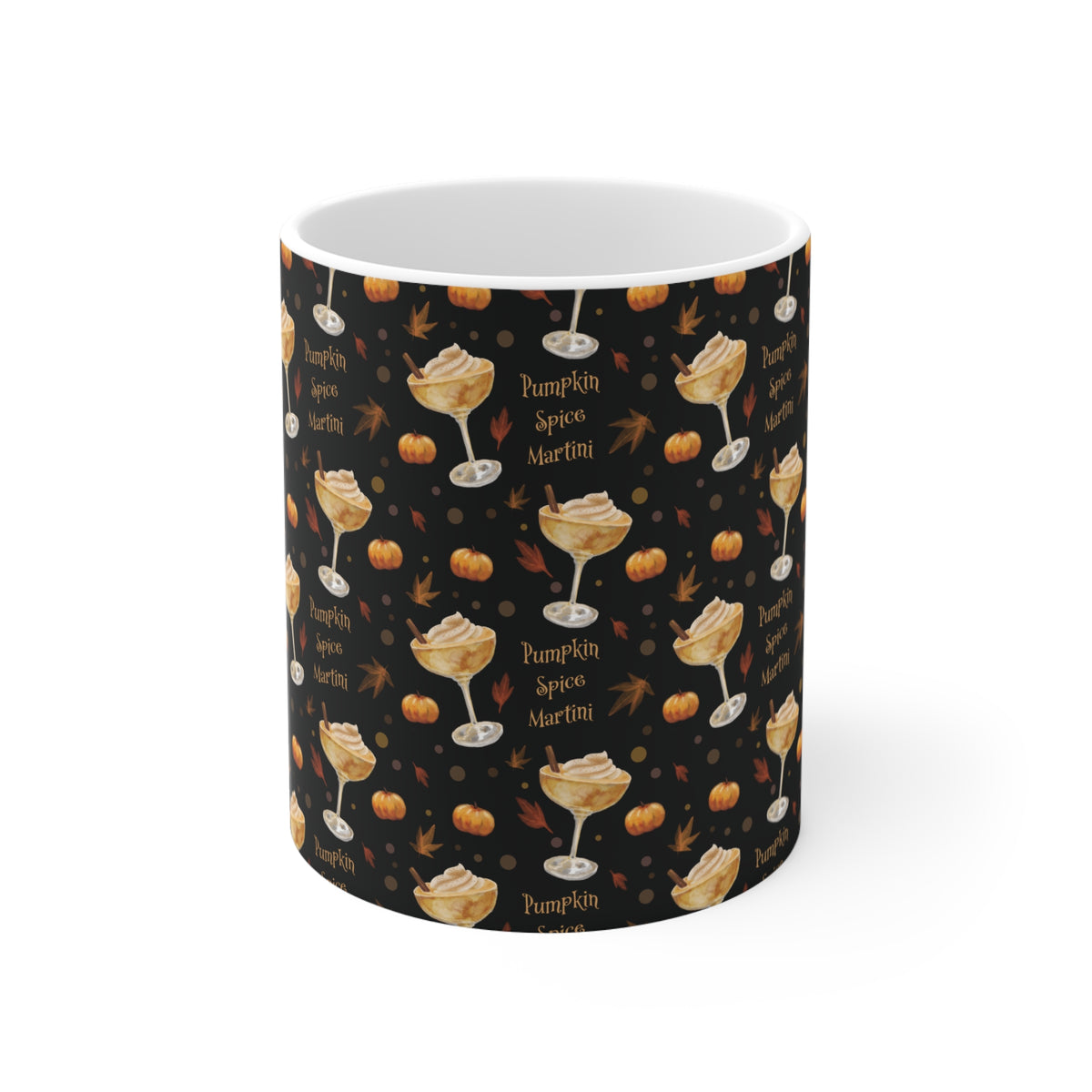 Pumpkin Spice Martini 11oz Mug — Black Pumpkin Collection Inspired Design