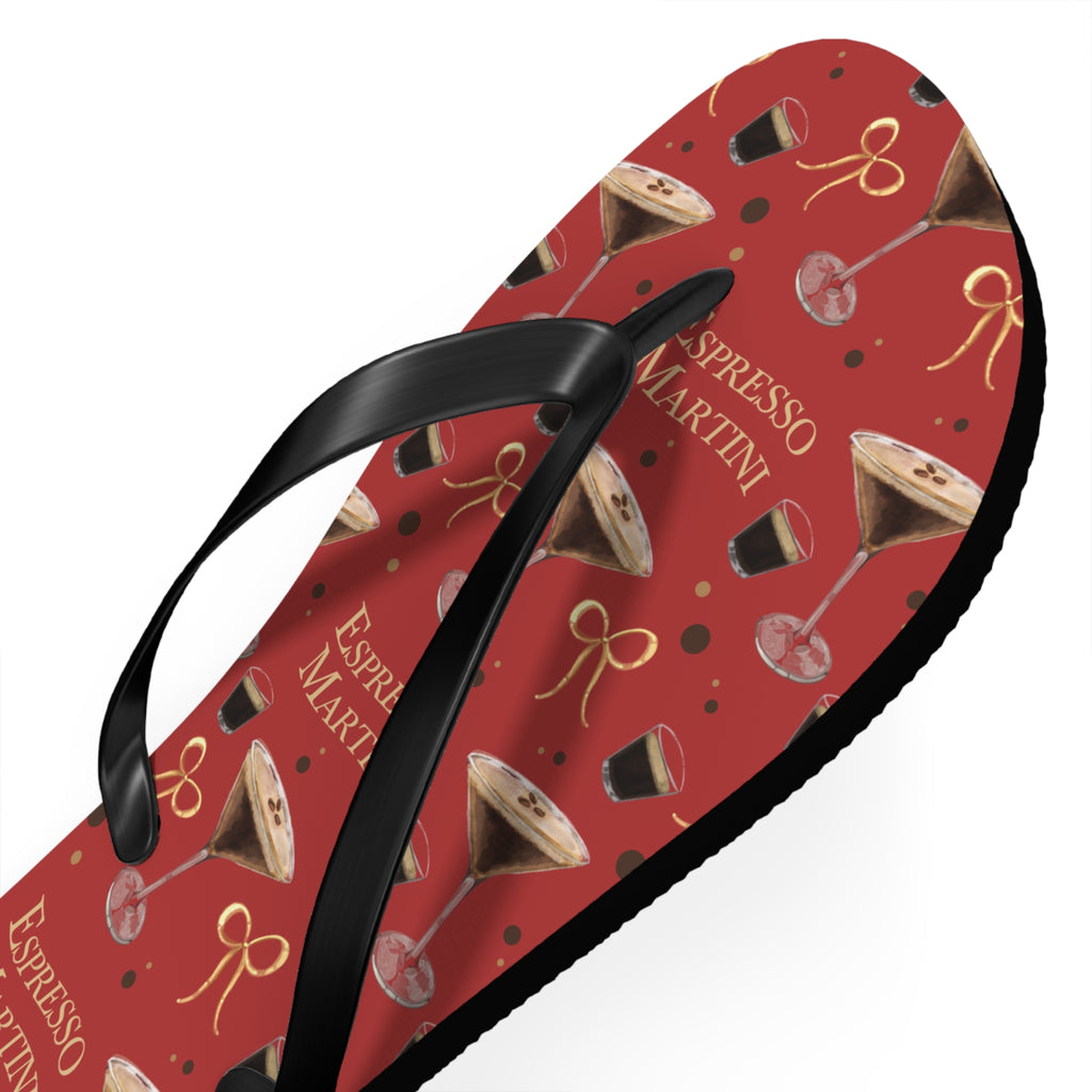 Espresso Martini Flip Flops — Red Espresso Collection Inspired Design
