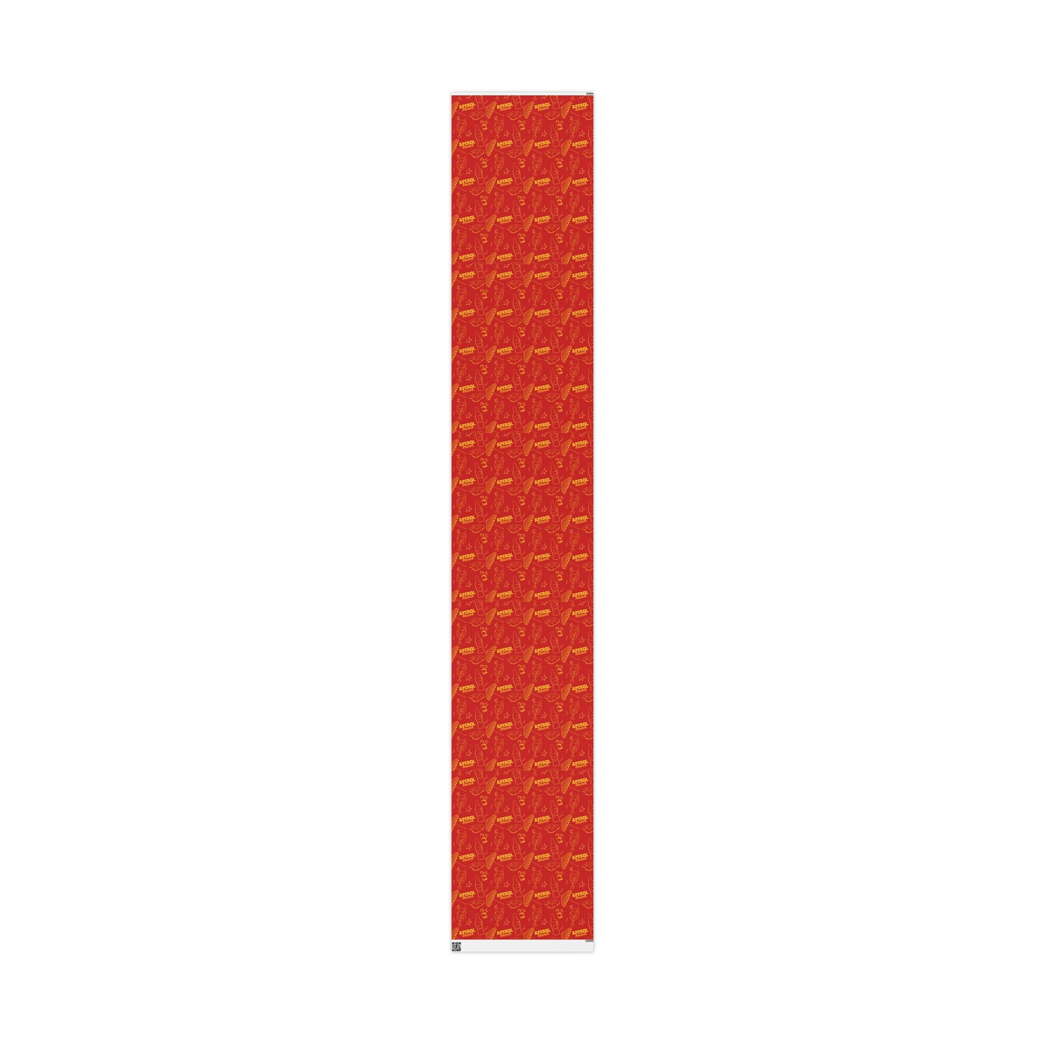 Aperol Brunch Peel Wrapping Paper Roll — Red Brunch Collection Inspired Design