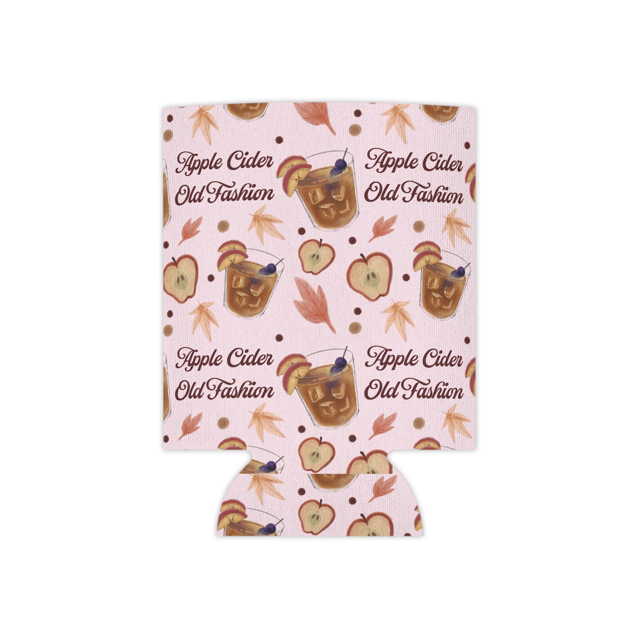 Apple Cider Old Fashioned Can Cooler — Light Pink Apple Cider Collection Inspired Design