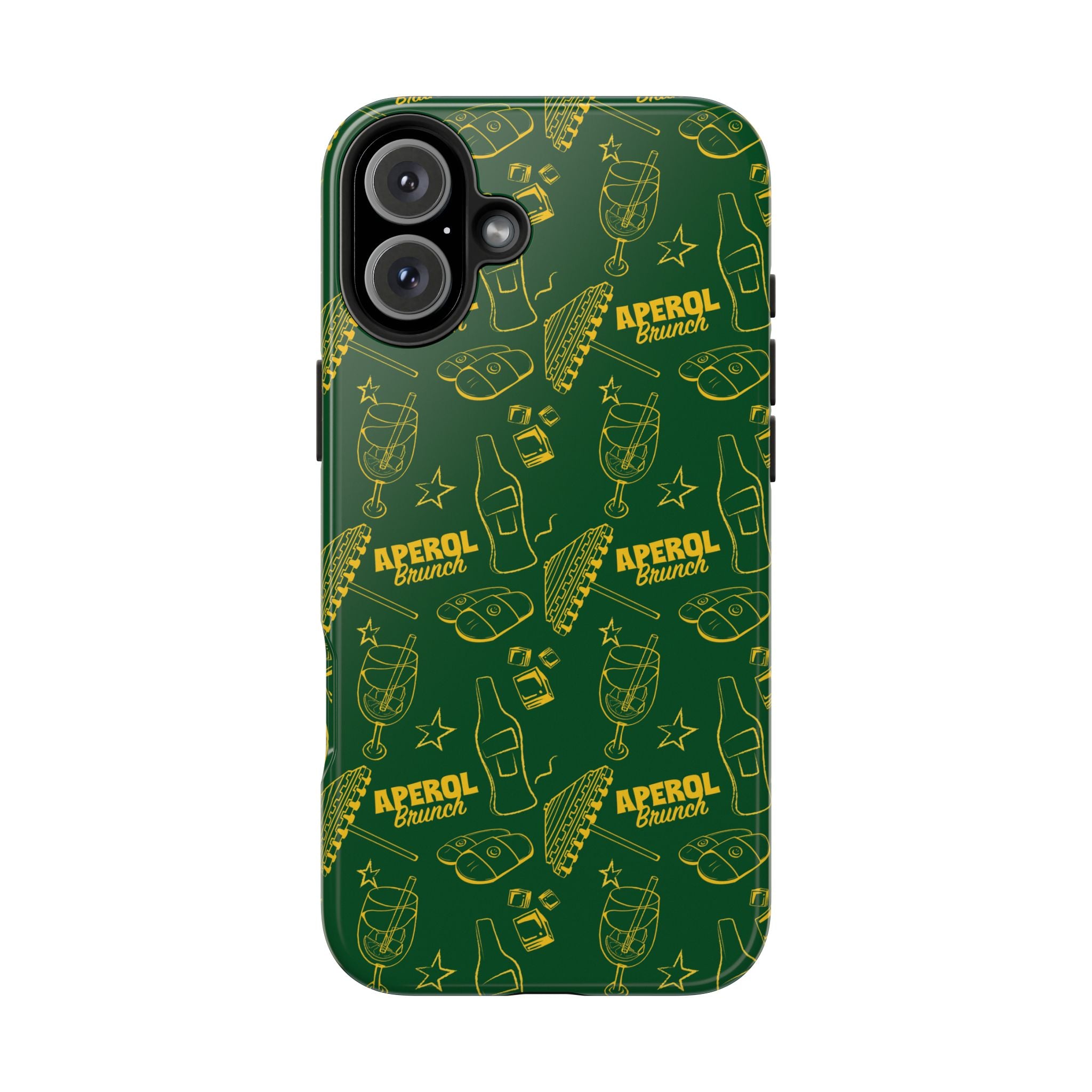 Aperol Brunch Tough Phone Case — Green Aperol Inspired Cover