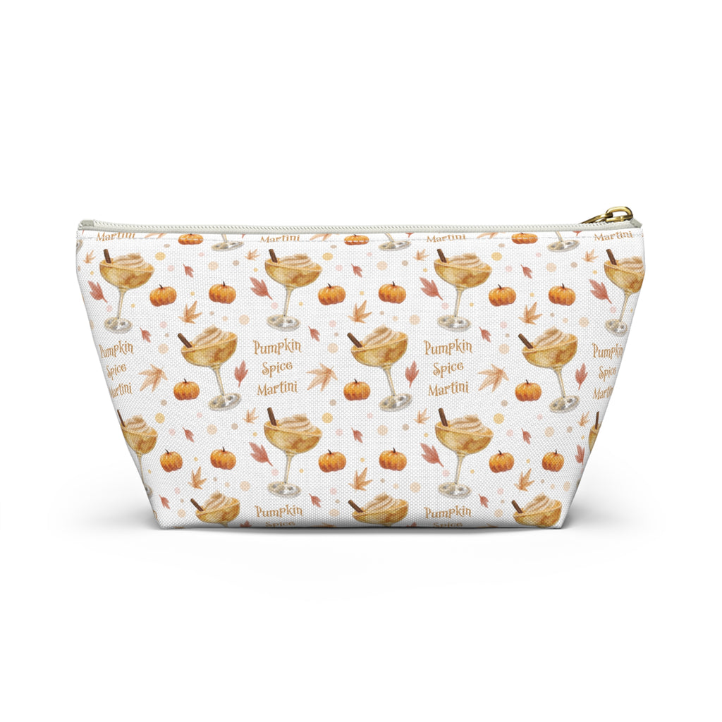 Pumpkin Spice Martini Accessory Pouch — White Pumpkin Collection Inspired Design
