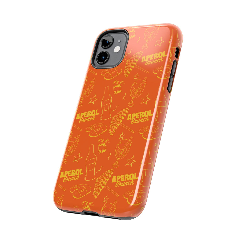 Aperol Brunch Collection Tough Phone Case - Orange and Yellow Brunch Inspired Design