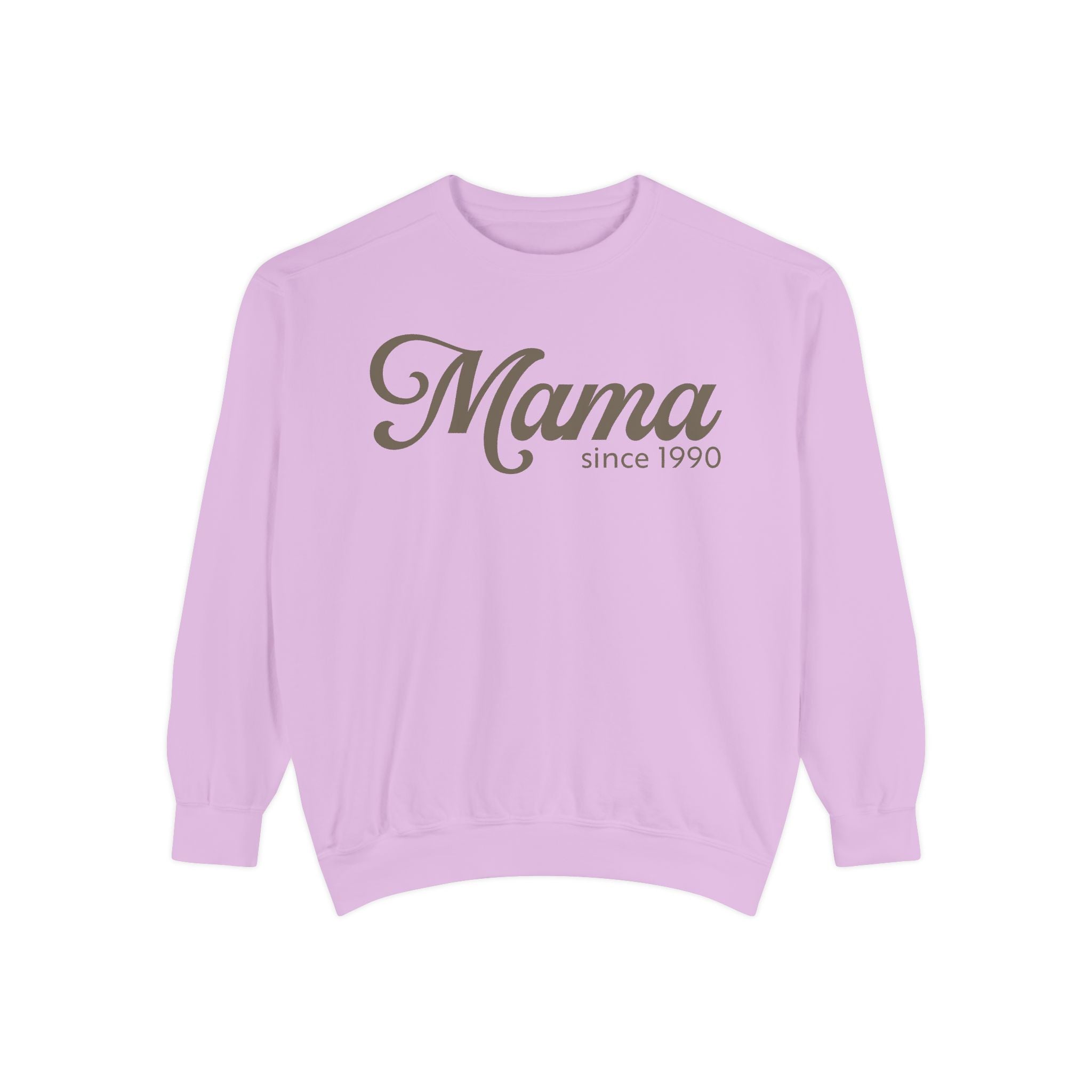 Mama Since 1990 Sweatshirt – Vintage Mom Crewneck Sweatshirt | Minimal Mama Gift for Mother’s Day