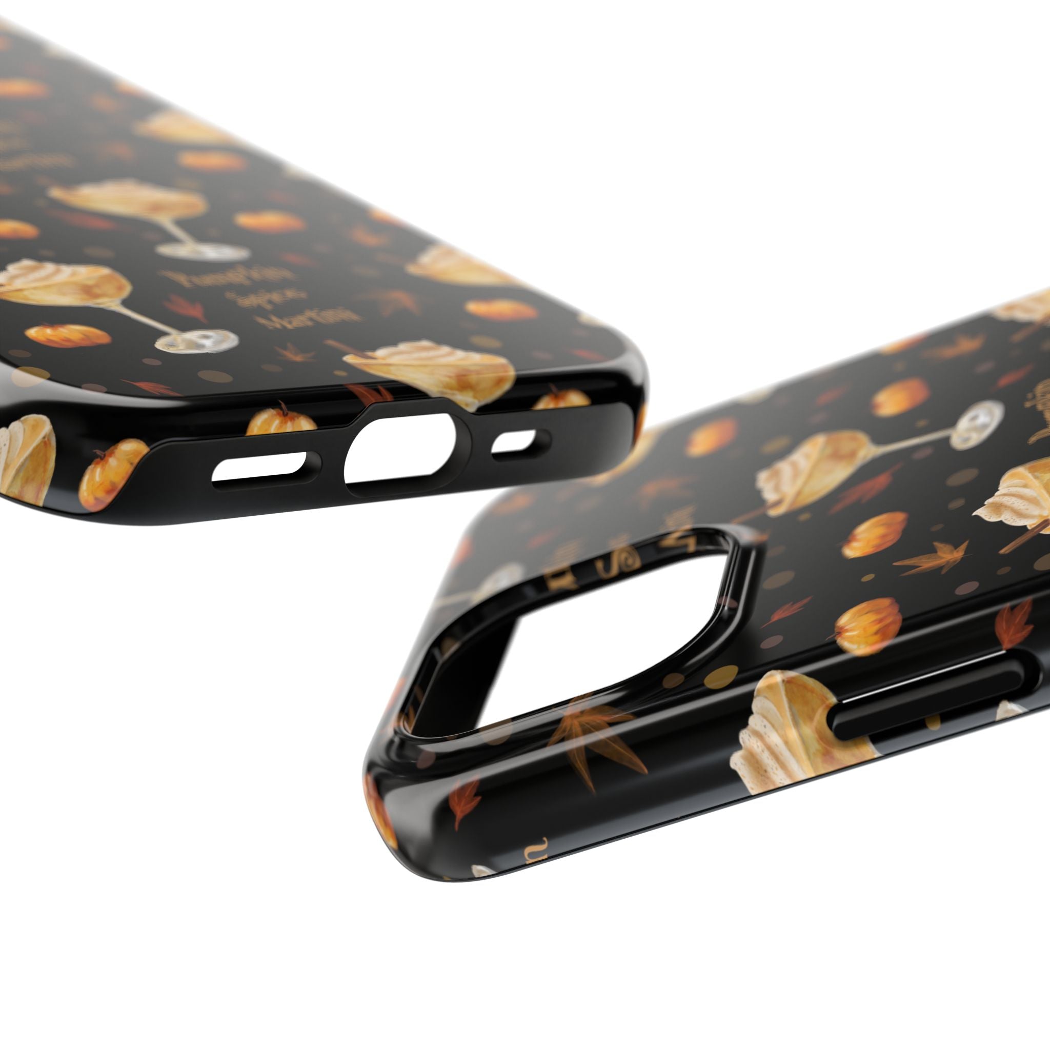 Pumpkin Spice Martini Tough Phone Case — Black Pumpkin Collection Inspired Design