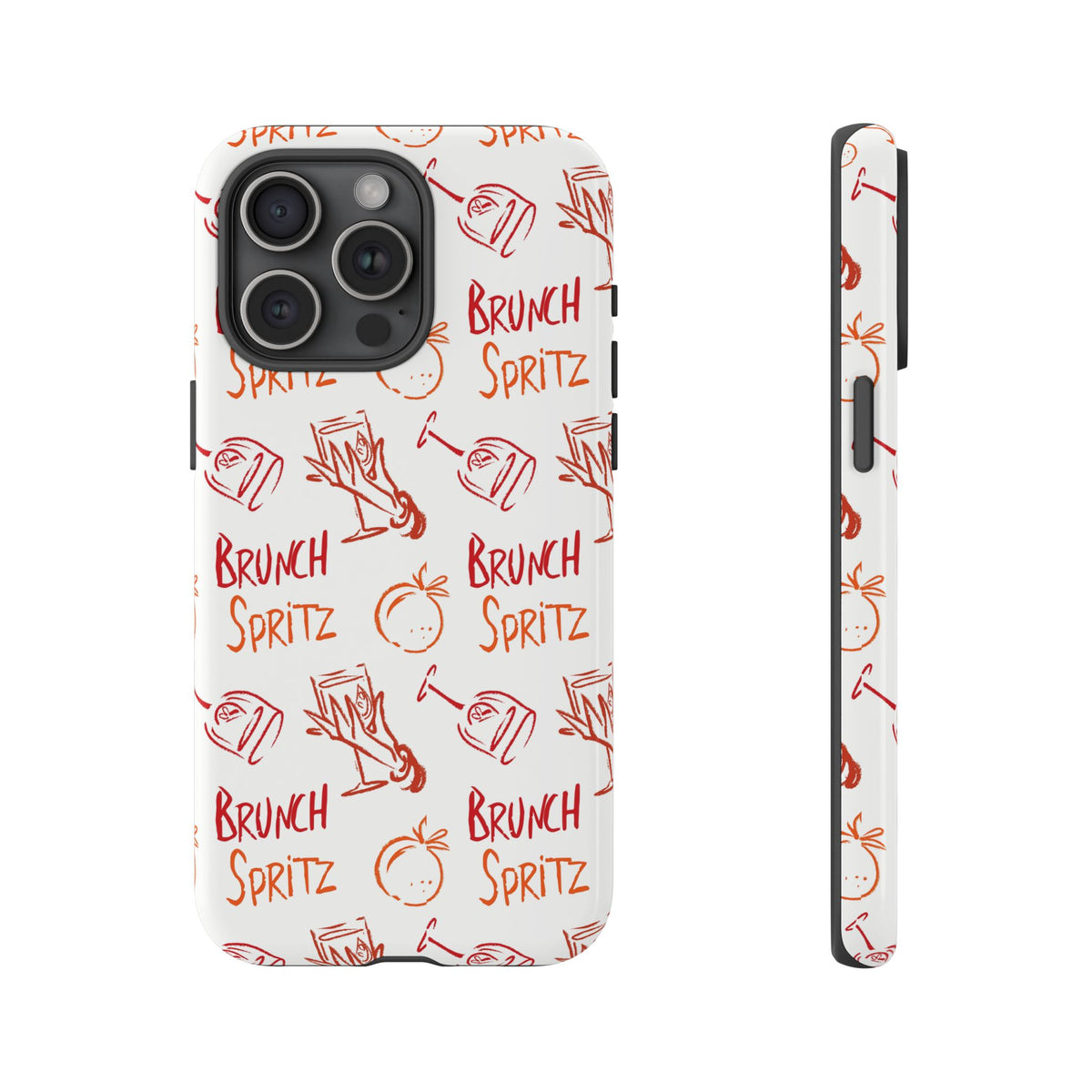Brunch Spritz Phone Case — Red & Orange Aperol Inspired Design