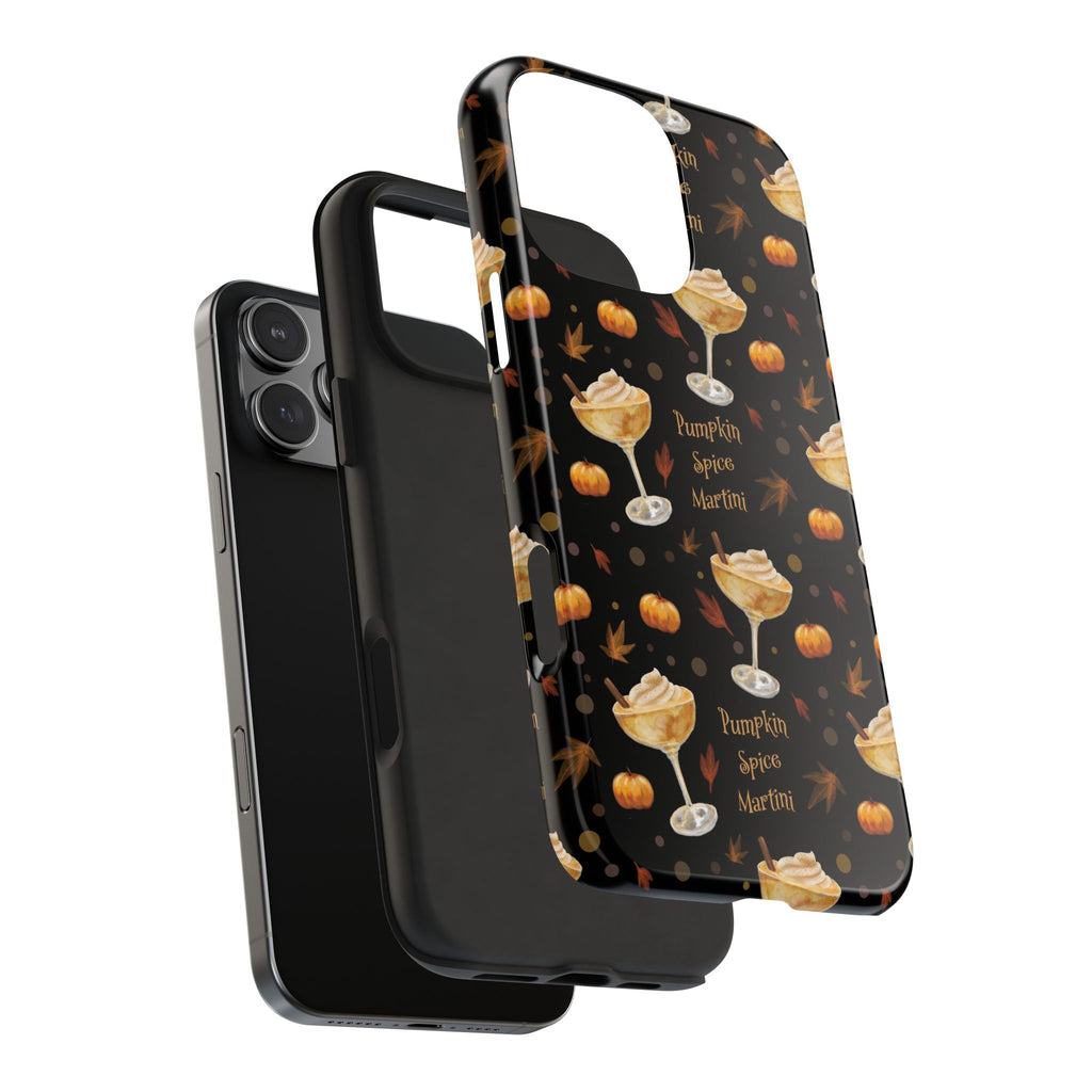 Pumpkin Spice Martini Tough Phone Case — Black Pumpkin Collection Inspired Design