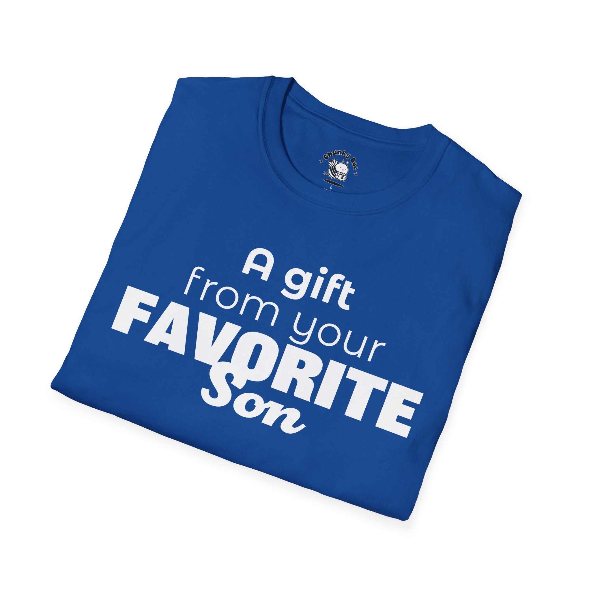 Favorite Son Gift for Mom T-Shirt – Funny Mother’s Day Shirt from Son | Mom Graphic Tee