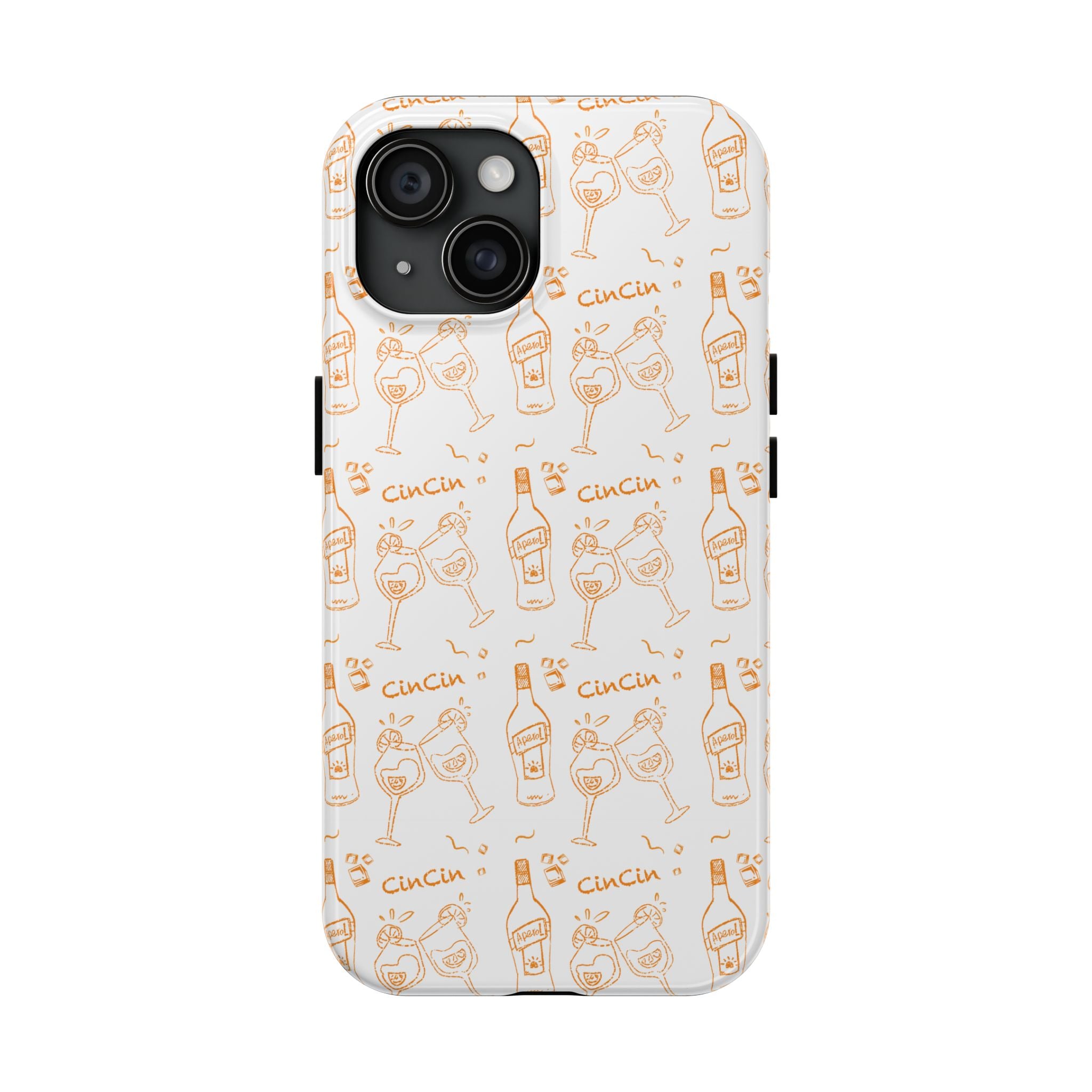 Cin Cin Spritz Tough Phone Case — Citrus Cocktail Pattern