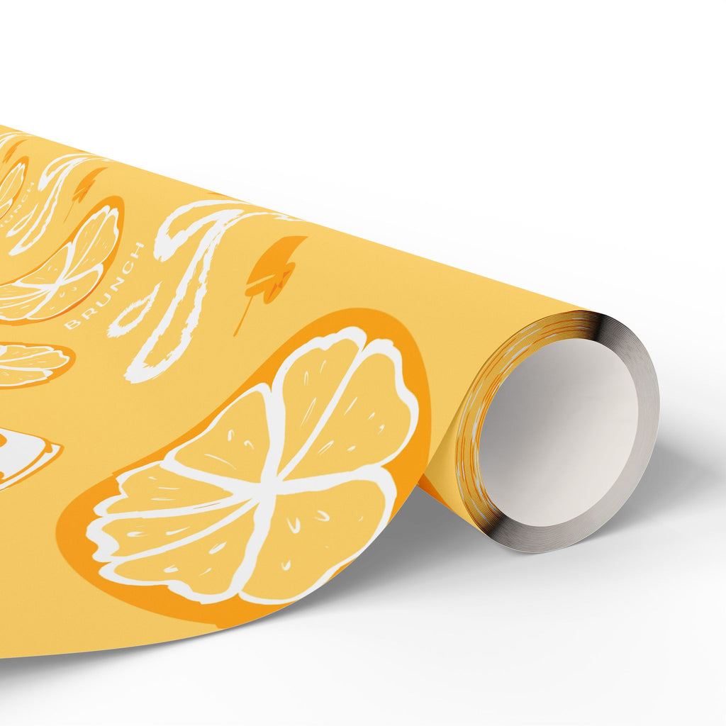 Lemon Fruit Brunch Peel Wrapping Paper Roll — Lemon Brunch Collection Inspired Design