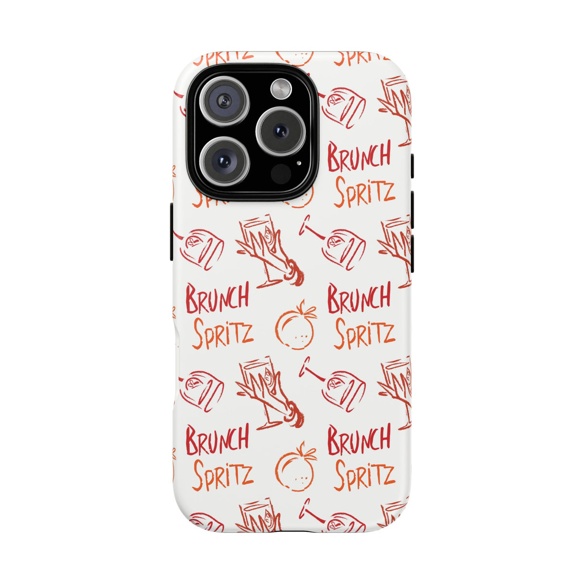 Brunch Spritz Phone Case — Red & Orange Aperol Inspired Design