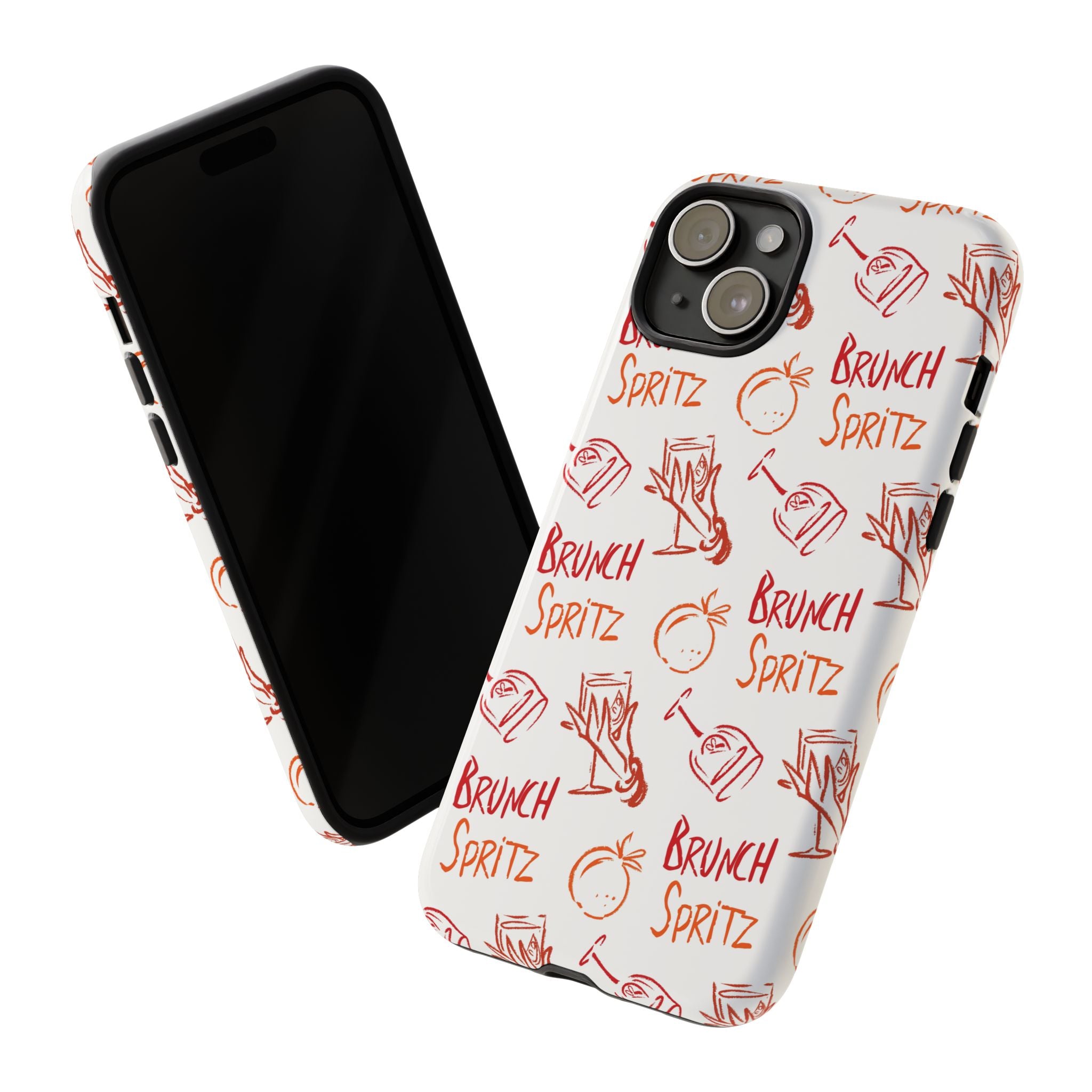 Brunch Spritz Phone Case — Red & Orange Aperol Inspired Design