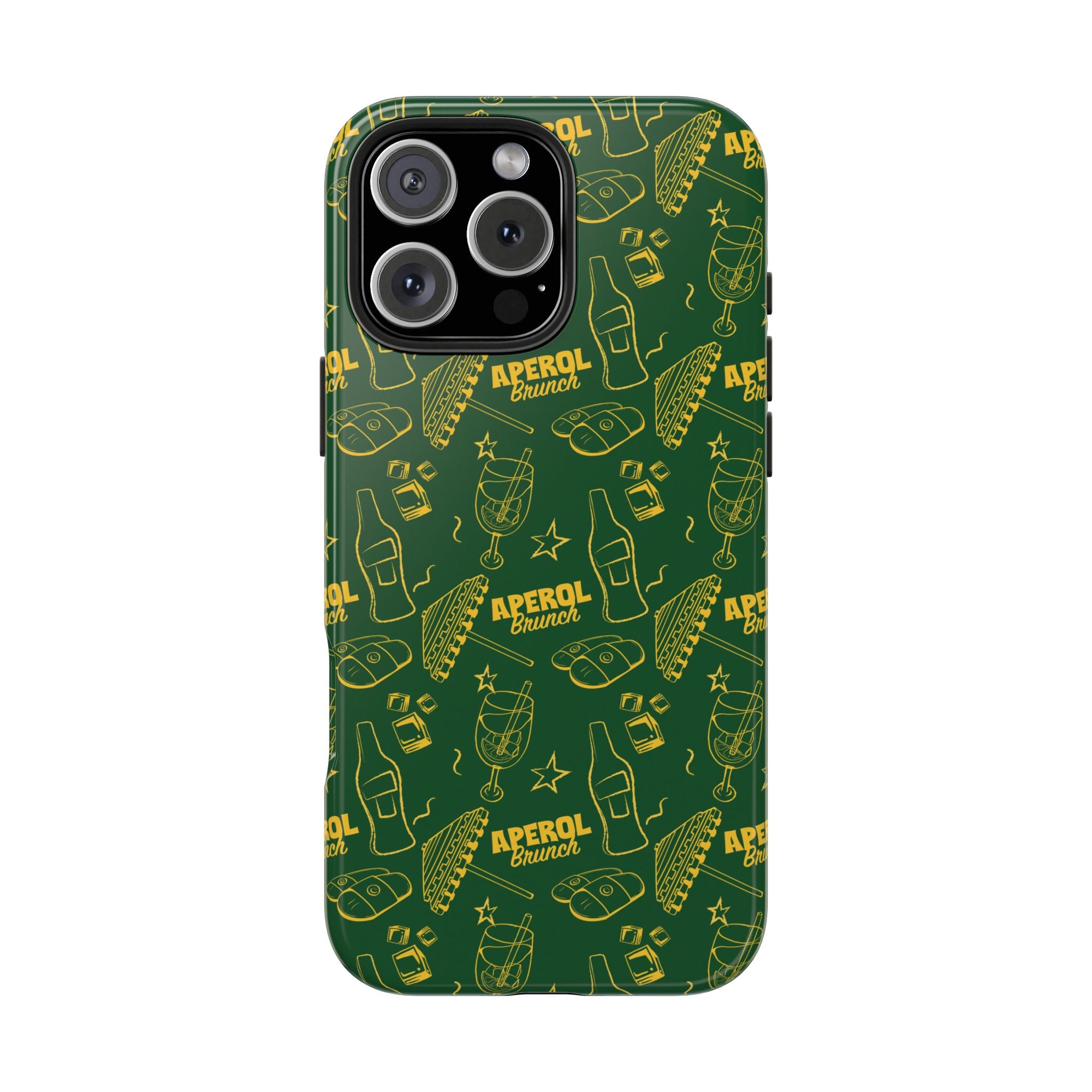 Aperol Brunch Tough Phone Case — Citrus Cocktail Protective Cover