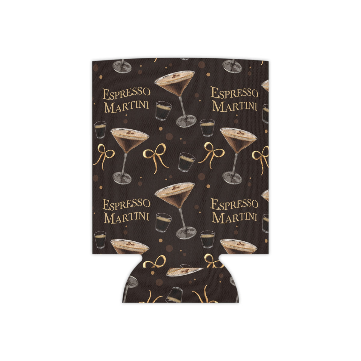 Espresso Martini Can Cooler — Dark Brown Espresso Collection Inspired Design
