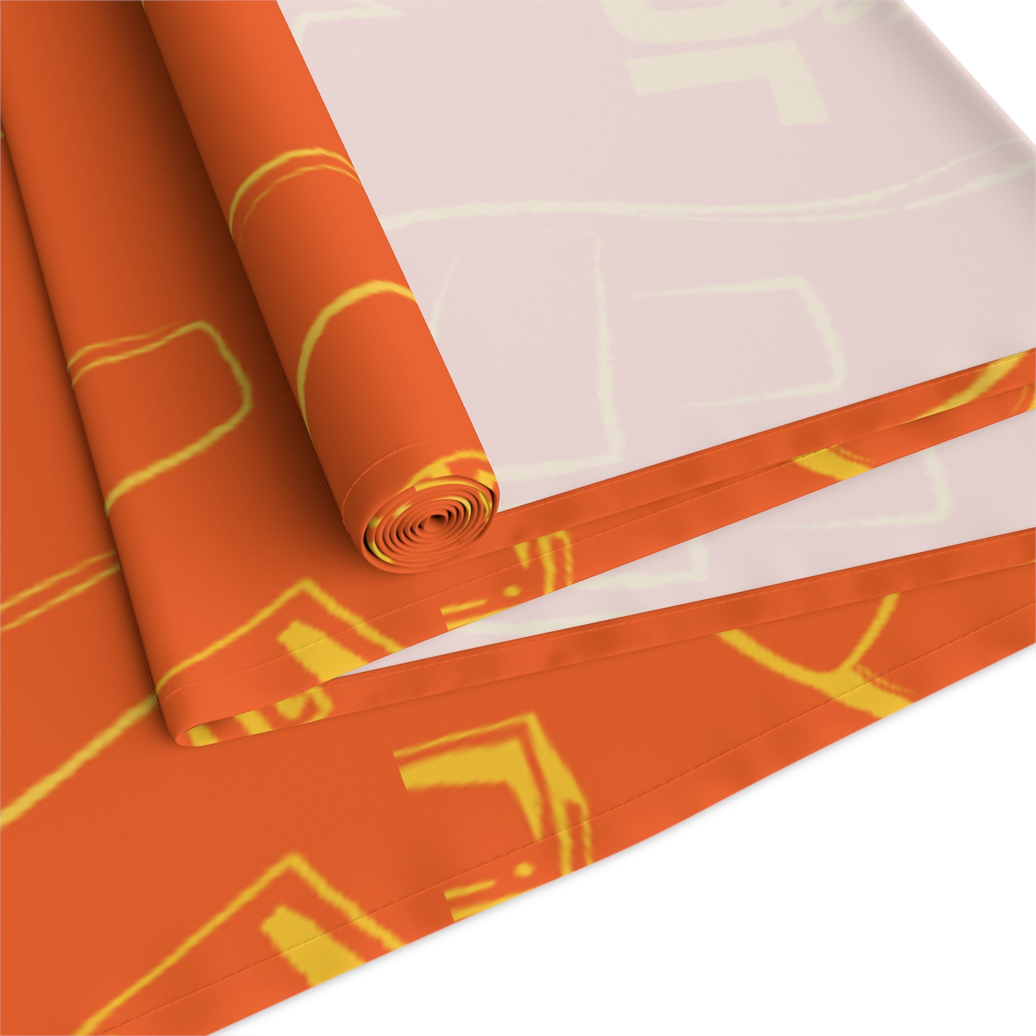 Aperol Brunch Table Runner - Orange and Yellow Brunch Inspired Design