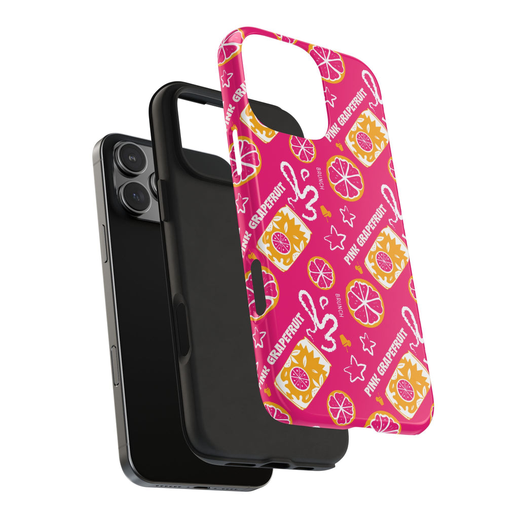 Pink Grapefruit Fruit CollectionTough Phone Case — Pink Aperol Inspired Design
