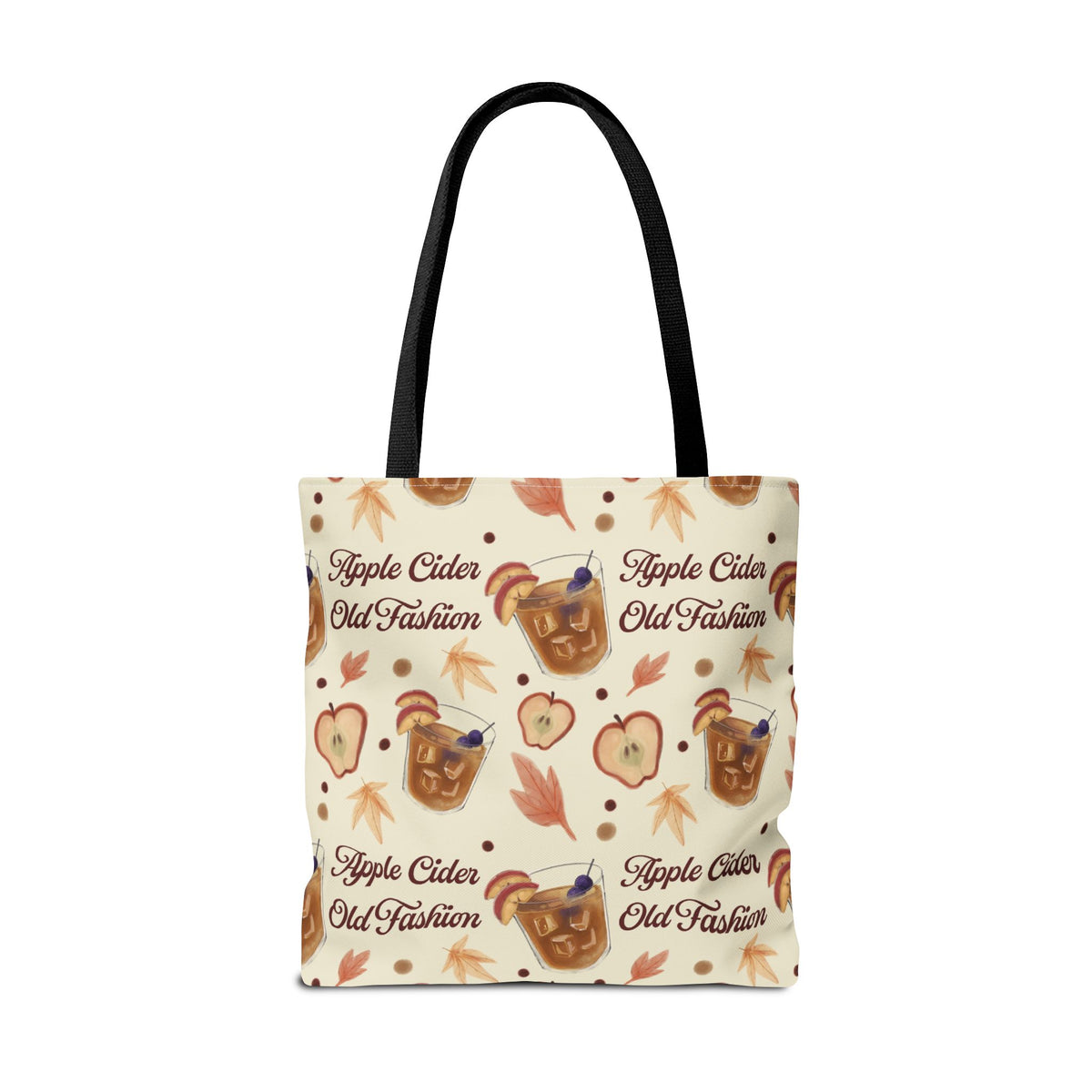 Apple Cider Old Fashioned Tote Bag — Beige Apple Cider Collection Inspired Design