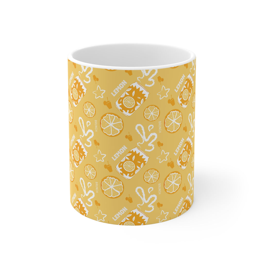 Lemon Fruit Brunch 11oz Coffee Mug — Lemon Brunch Collection Inspired Design