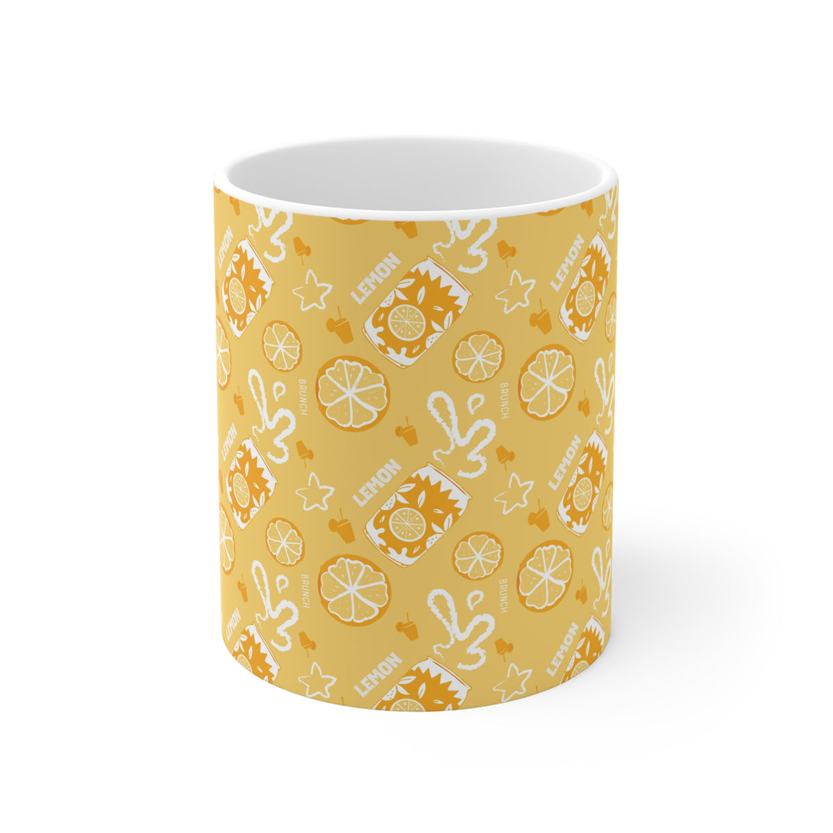 Lemon Fruit Brunch 11oz Coffee Mug — Lemon Brunch Collection Inspired Design