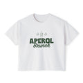 Aperol Brunch Women's Boxy Tee — Green Aperol Inspired Shirt