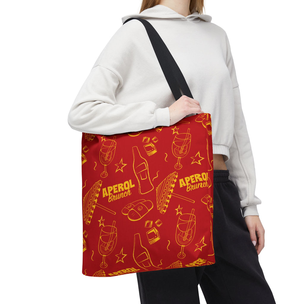 Aperol Brunch Tote Bag — Red Aperol Inspired Design