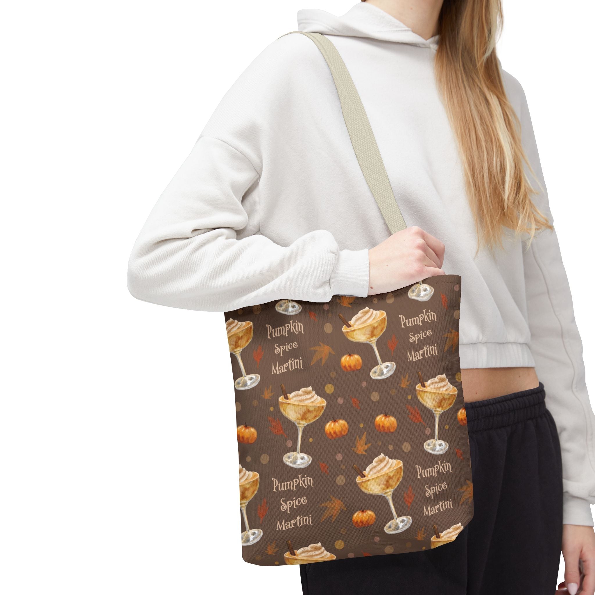 Pumpkin Spice Martini Tote Bag — Brown Pumpkin Collection Inspired Design