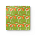 Aperol Spritz Corkwood Coaster Set (4-Pack) – Green Spritz Collection Inspired Design