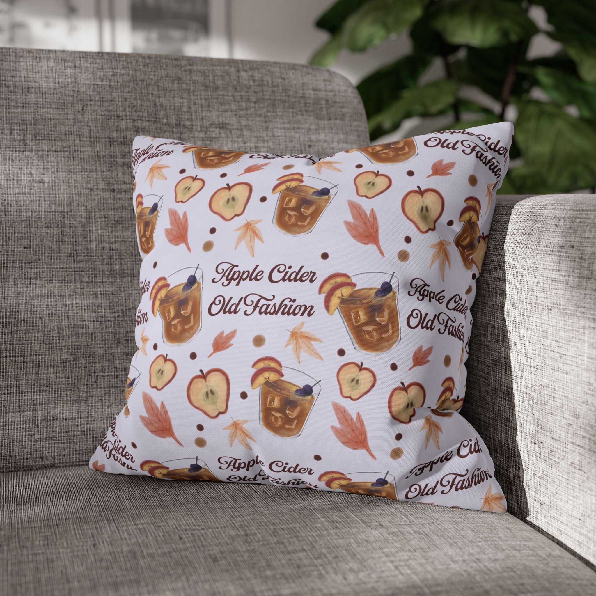 Apple Cider Old Fashion Pillowcase — Light Violet Apple Cider Collection Inspired Design