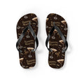Espresso Martini Flip Flops — Dark Brown Espresso Collection Inspired Design