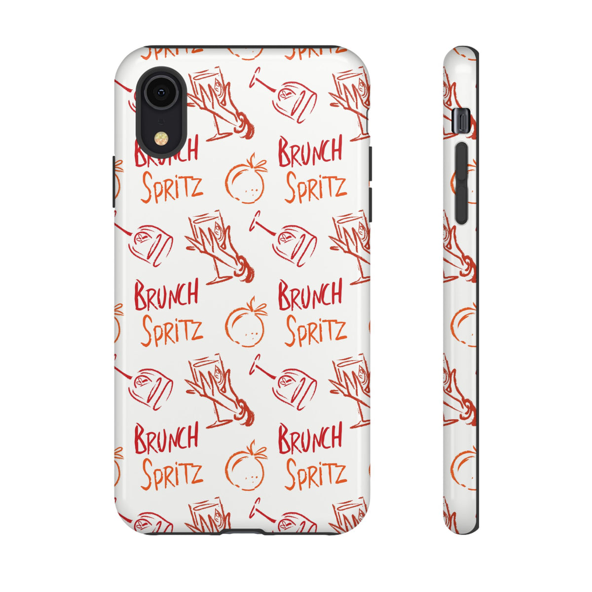 Brunch Spritz Phone Case — Red & Orange Aperol Inspired Design
