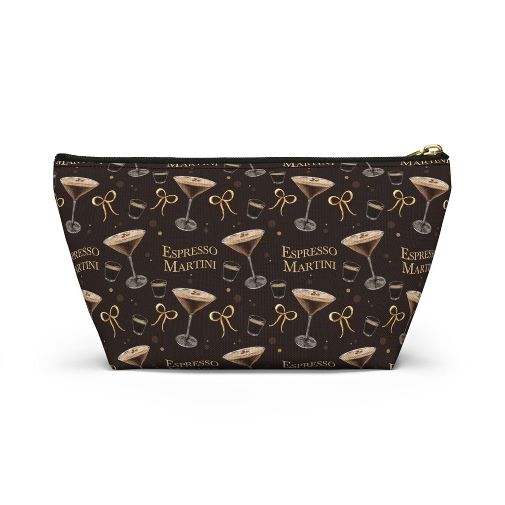 Espresso Martini Accessory Pouch — Dark Brown Espresso Collection Inspired Design