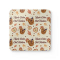 Apple Cider Old Fashioned Cork Coaster Set of 4 — Beige Apple Cider Collection Inspired Design
