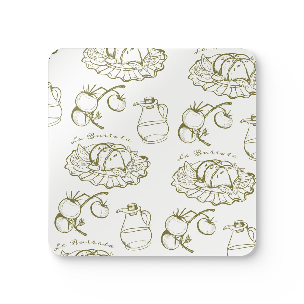 Corkwood Coasters — Italian Burrata & Tomato Kitchen Coaster Set