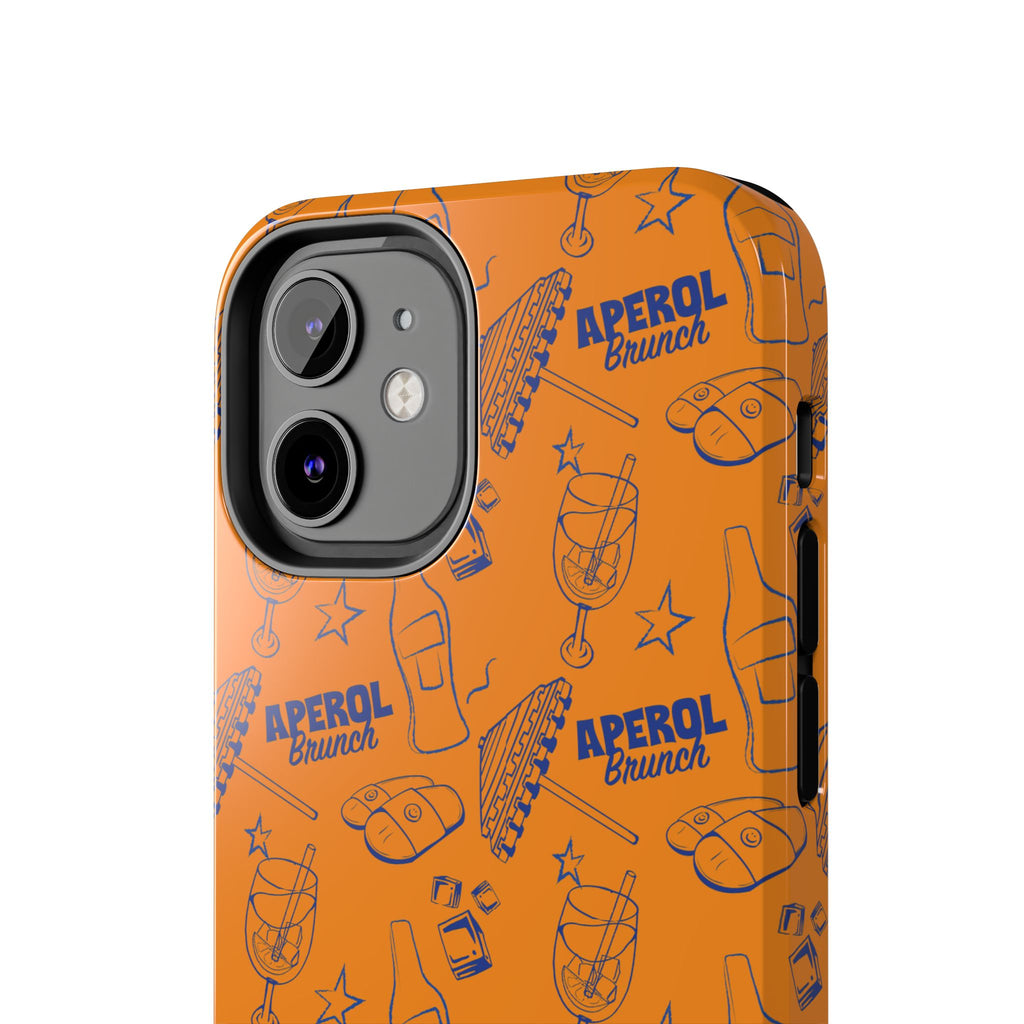 Aperol Brunch Collection Tough Phone Case — Orange and Blue Aperol Inspired Design