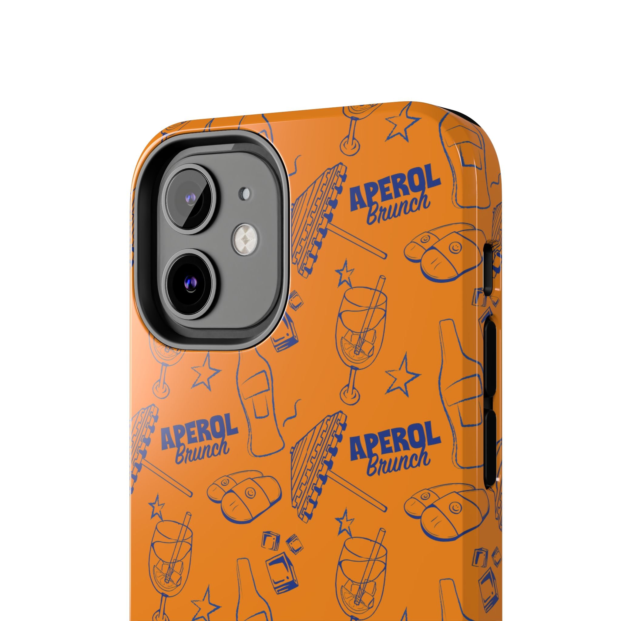 Aperol Brunch Collection Tough Phone Case — Orange and Blue Aperol Inspired Design