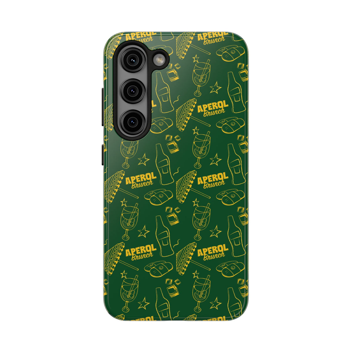 Aperol Brunch Tough Phone Case — Green Aperol Inspired Cover