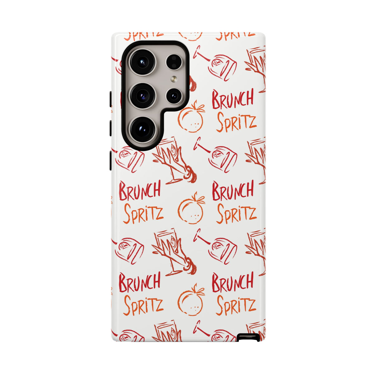 Brunch Spritz Phone Case — Red & Orange Aperol Inspired Design