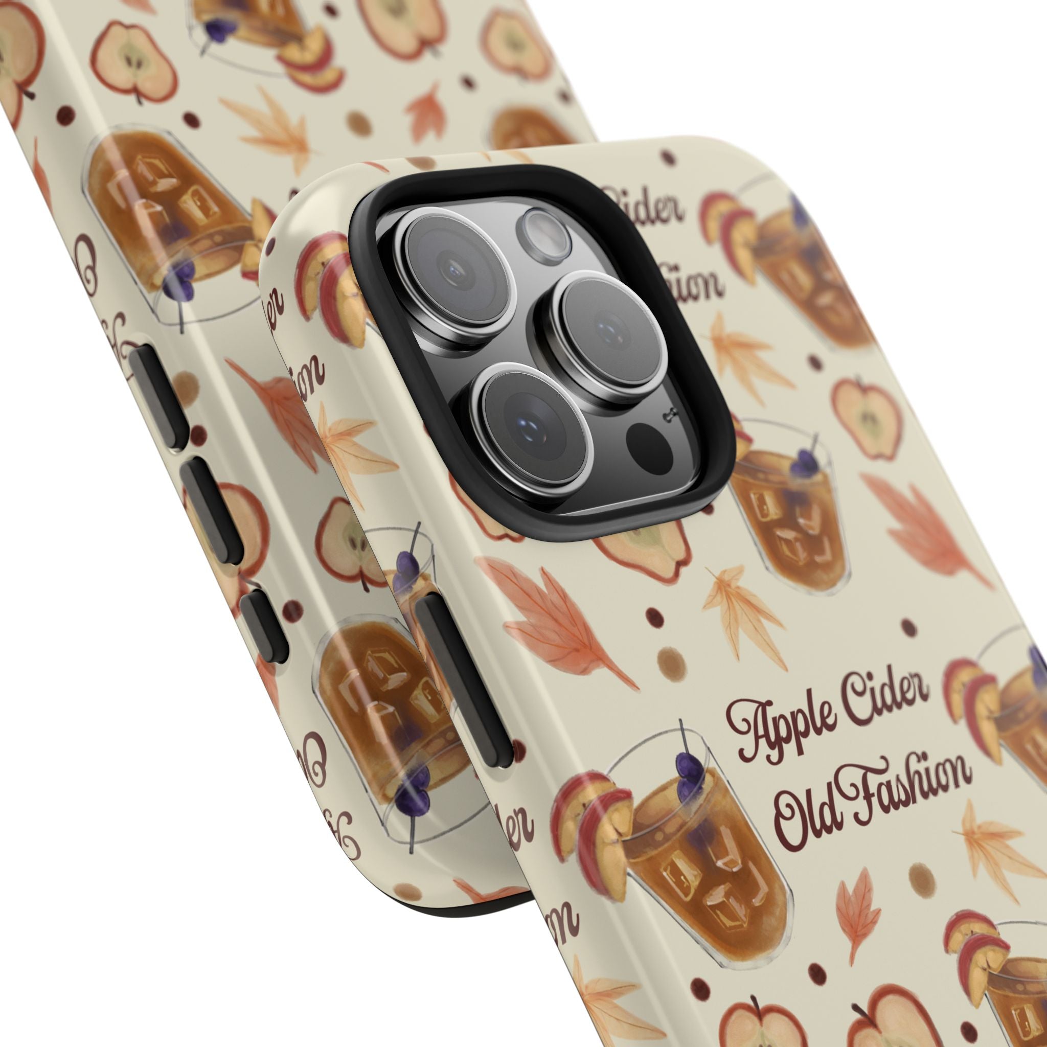 Apple Cider Old Fashioned Tough Phone Case – Beige Apple Cider Collection Inspired Design