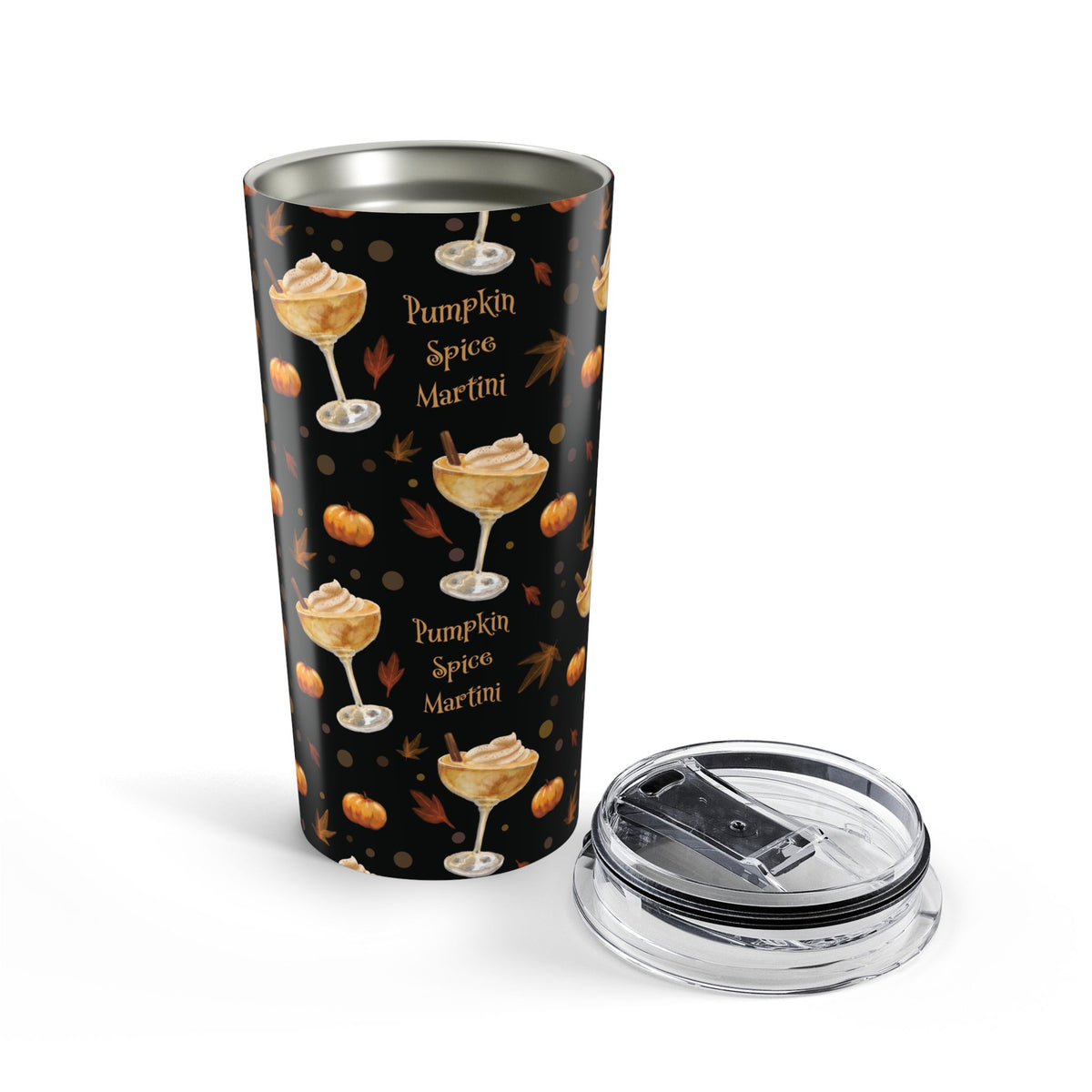 Pumpkin Spice Martini 20oz Tumbler — Black Pumpkin Collection Inspired Design
