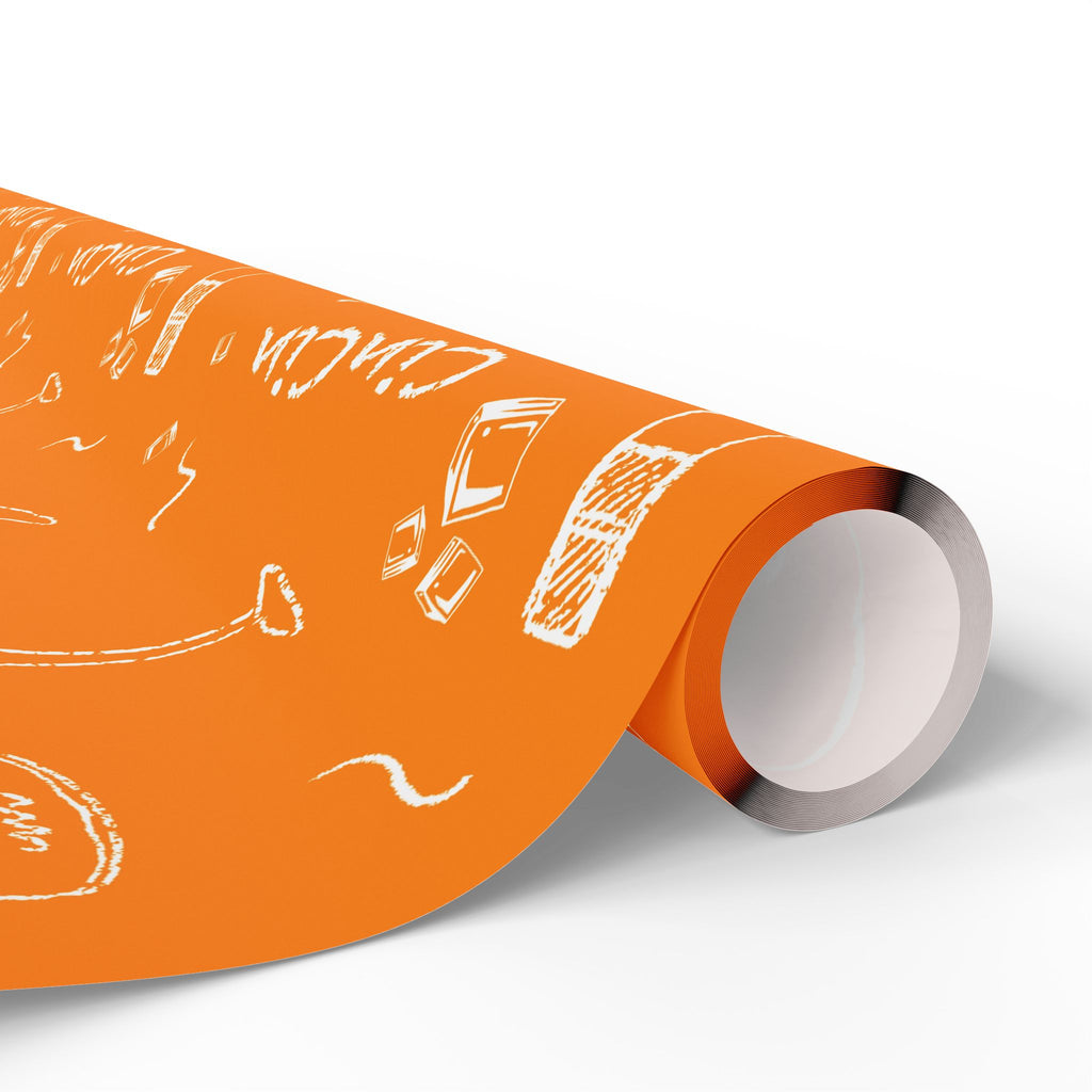 Cin Cin Peel Wrapping Paper Roll — Orange Cin Cin Collection Inspired Design